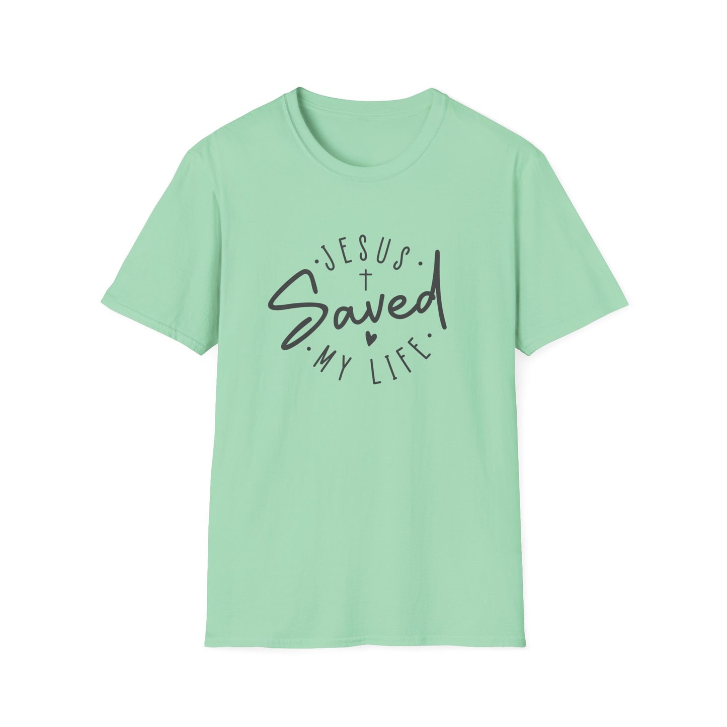 Jesus Saved My Life unisex Softstyle T-Shirt