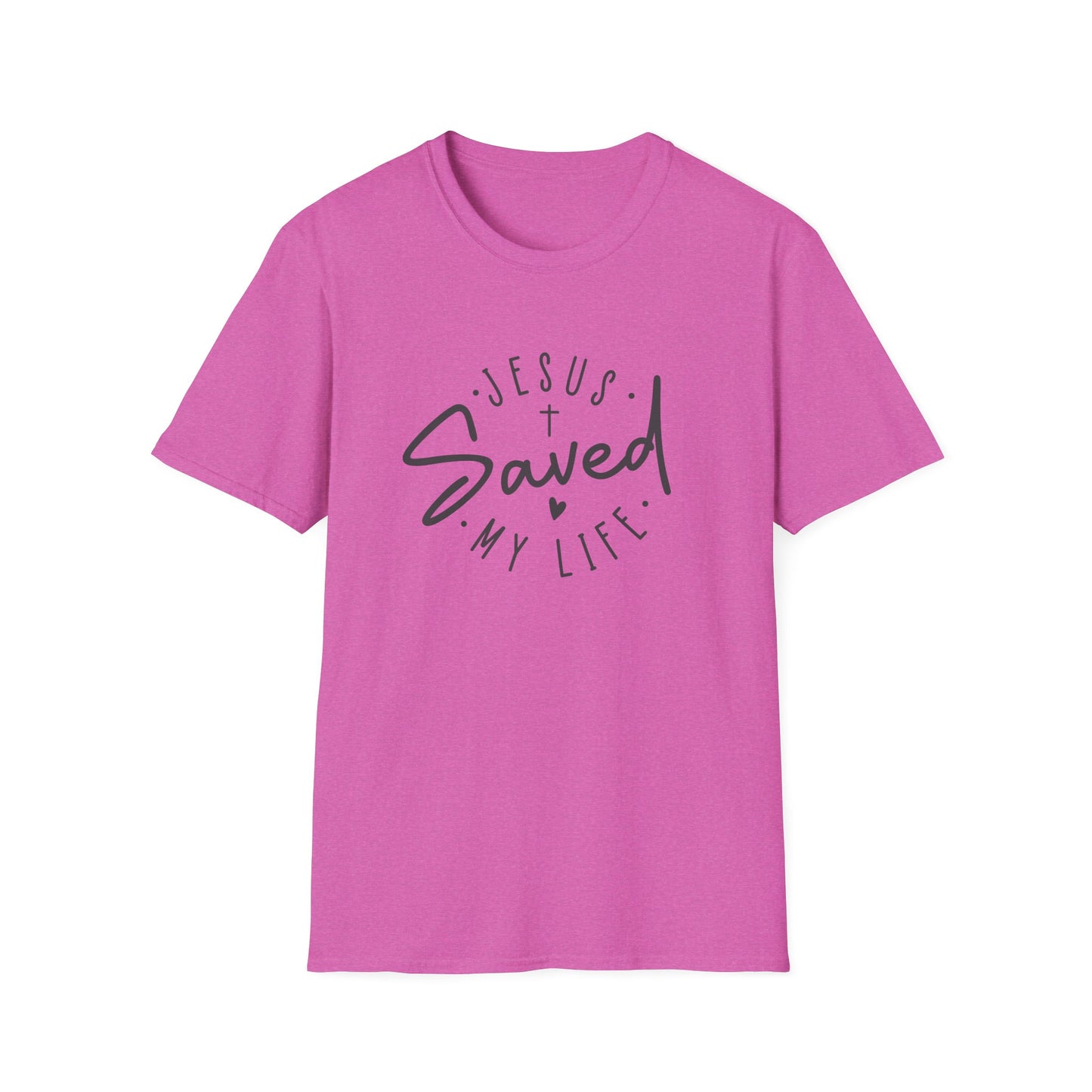 Jesus Saved My Life unisex Softstyle T-Shirt