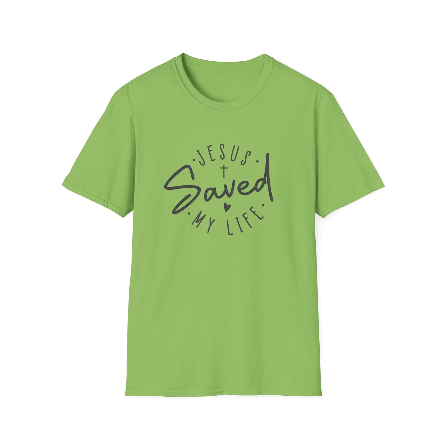 Jesus Saved My Life unisex Softstyle T-Shirt