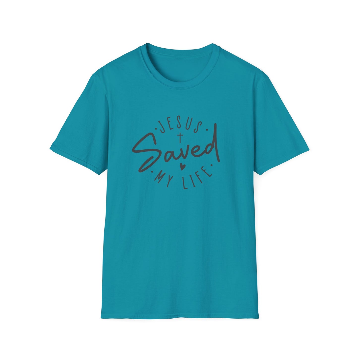 Jesus Saved My Life unisex Softstyle T-Shirt