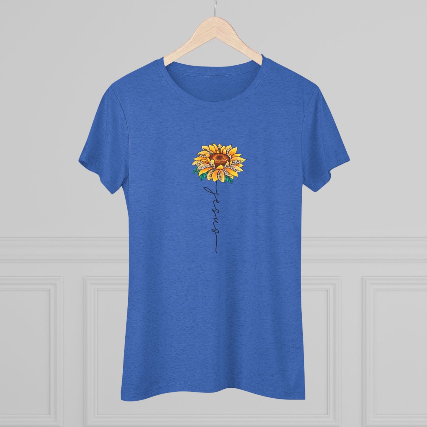 Jesus Flower women's Triblend Tee