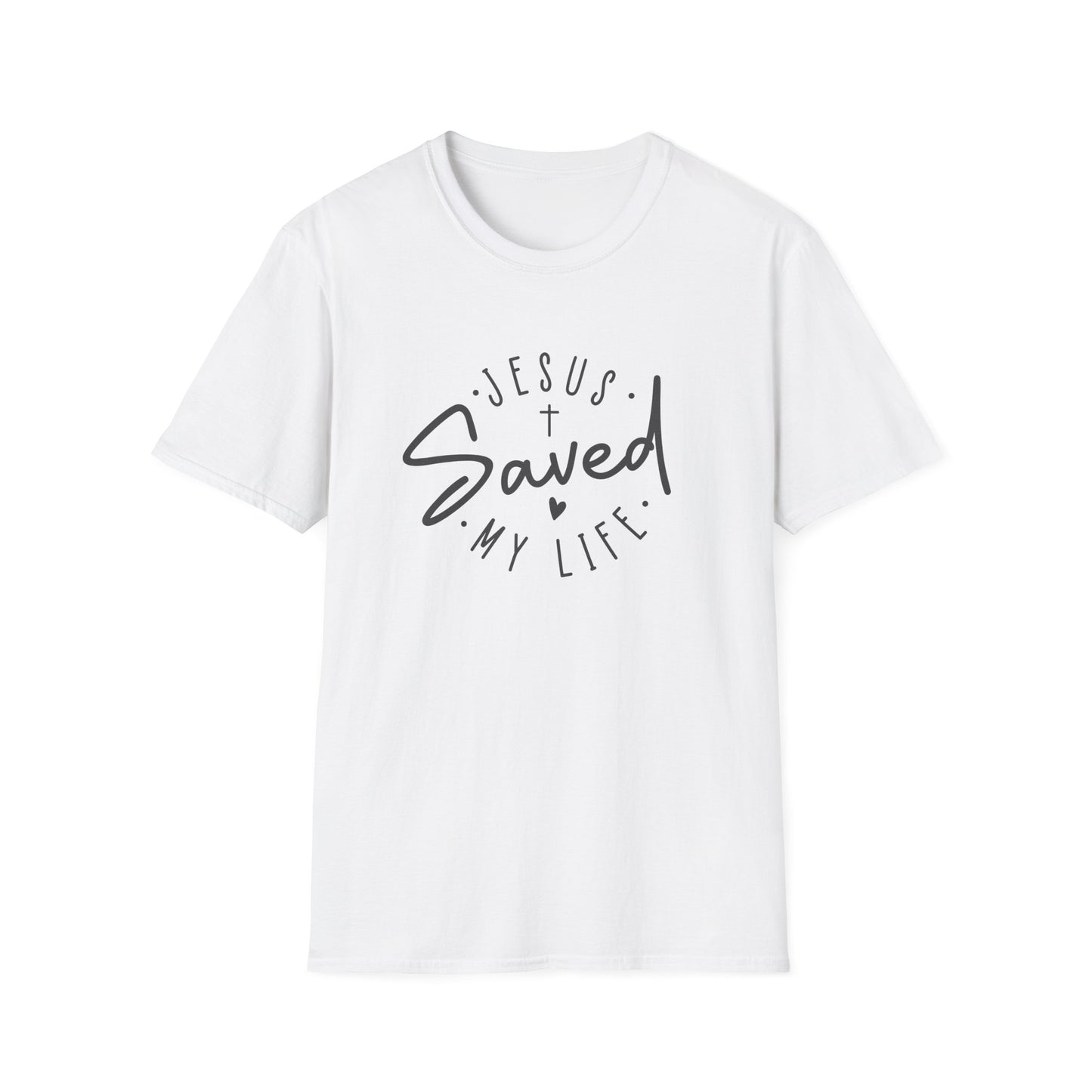 Jesus Saved My Life unisex Softstyle T-Shirt