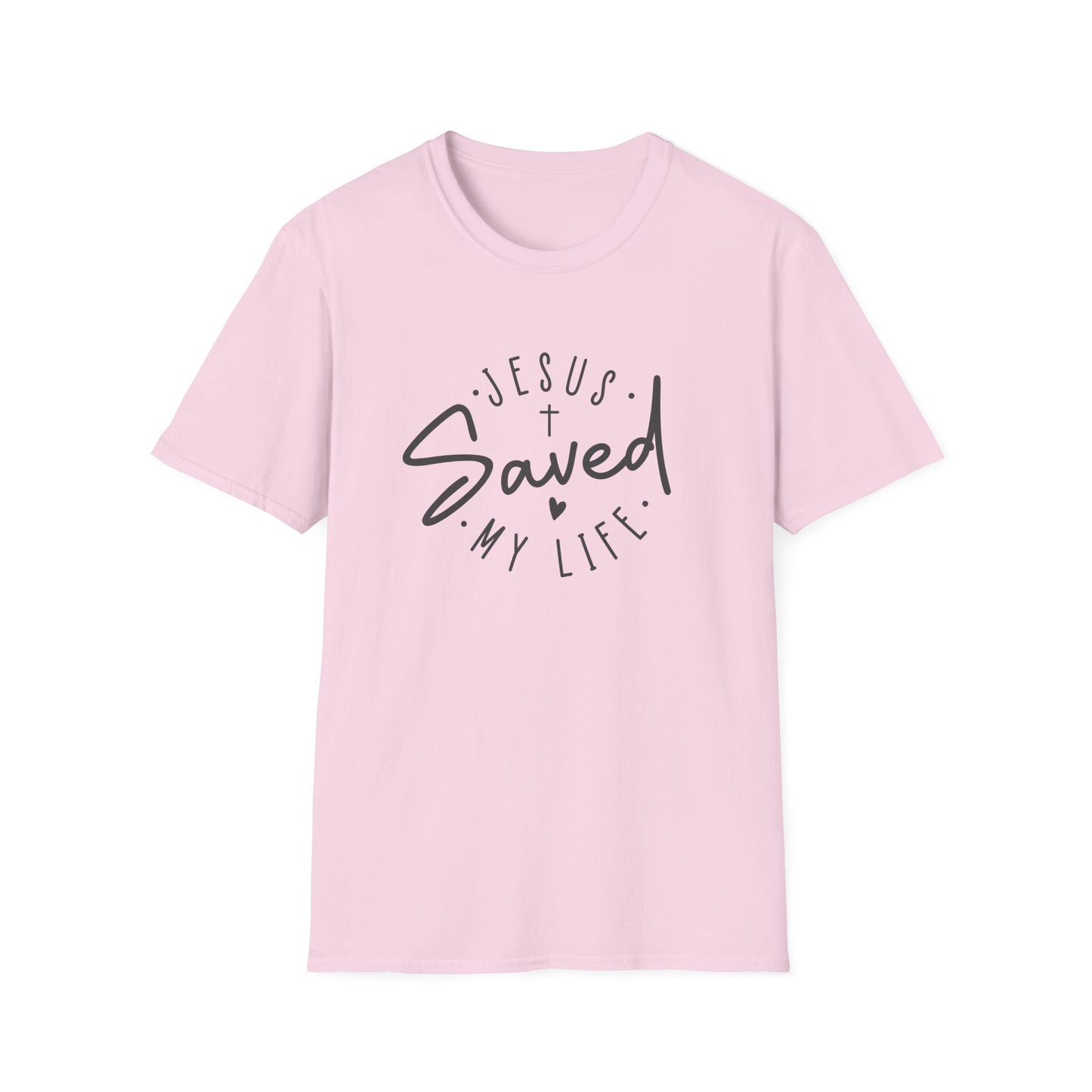 Jesus Saved My Life unisex Softstyle T-Shirt
