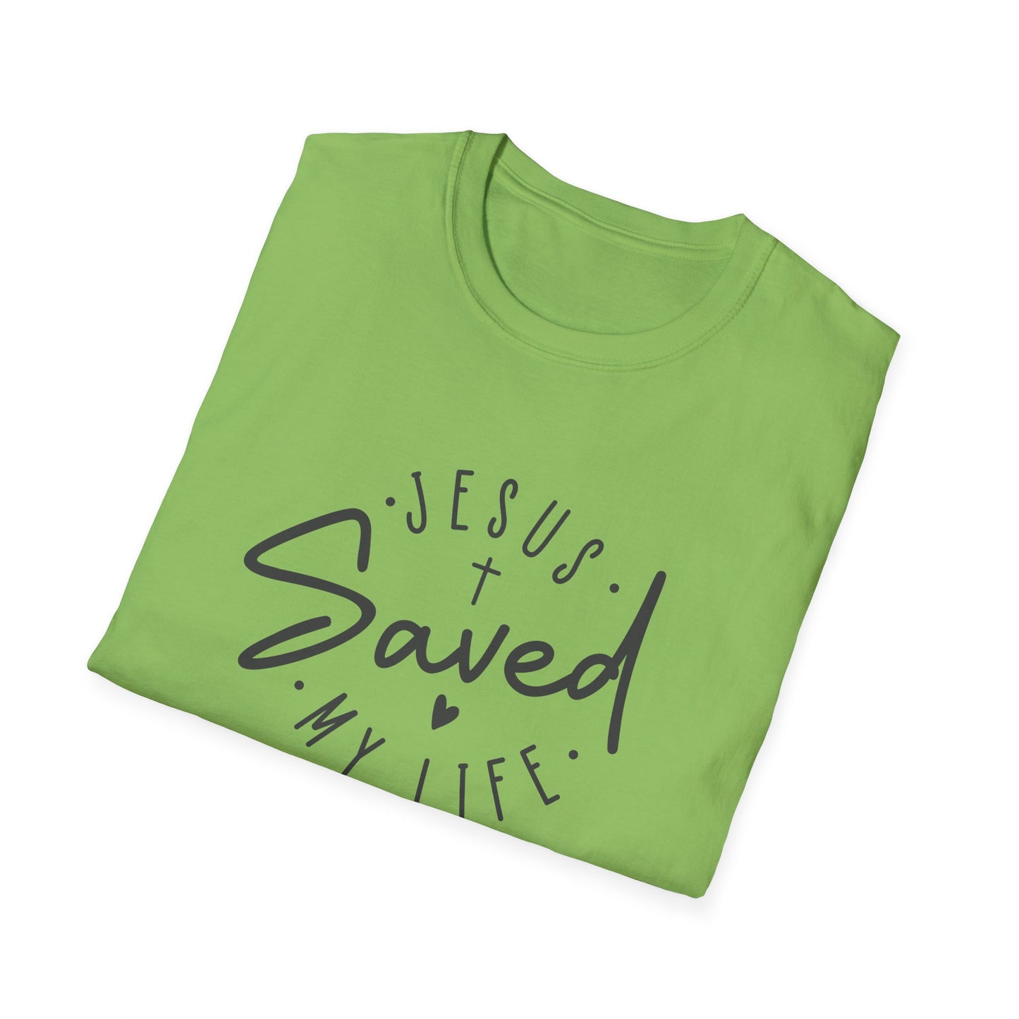 Jesus Saved My Life unisex Softstyle T-Shirt