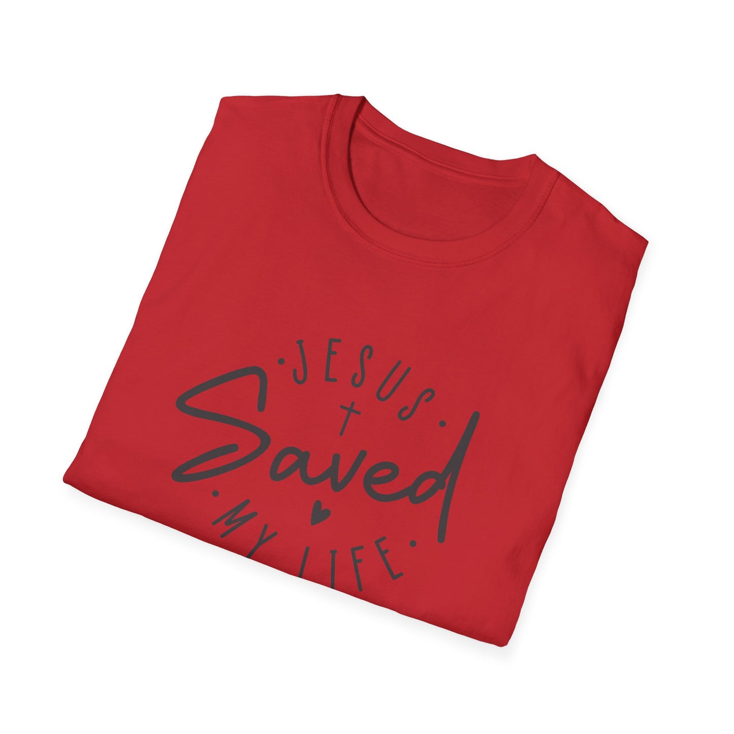 Jesus Saved My Life unisex Softstyle T-Shirt