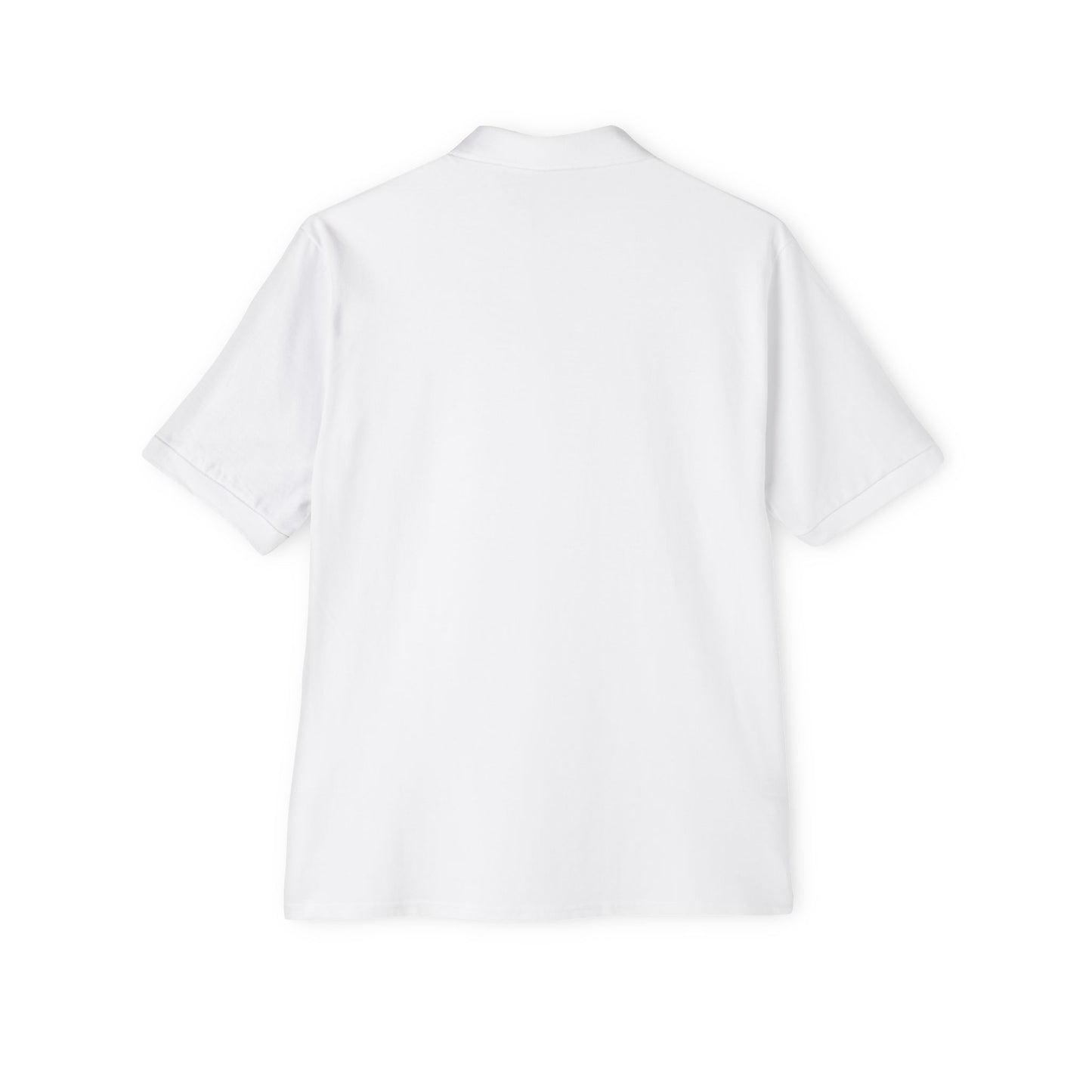 Let go and let God men's Piqué Polo