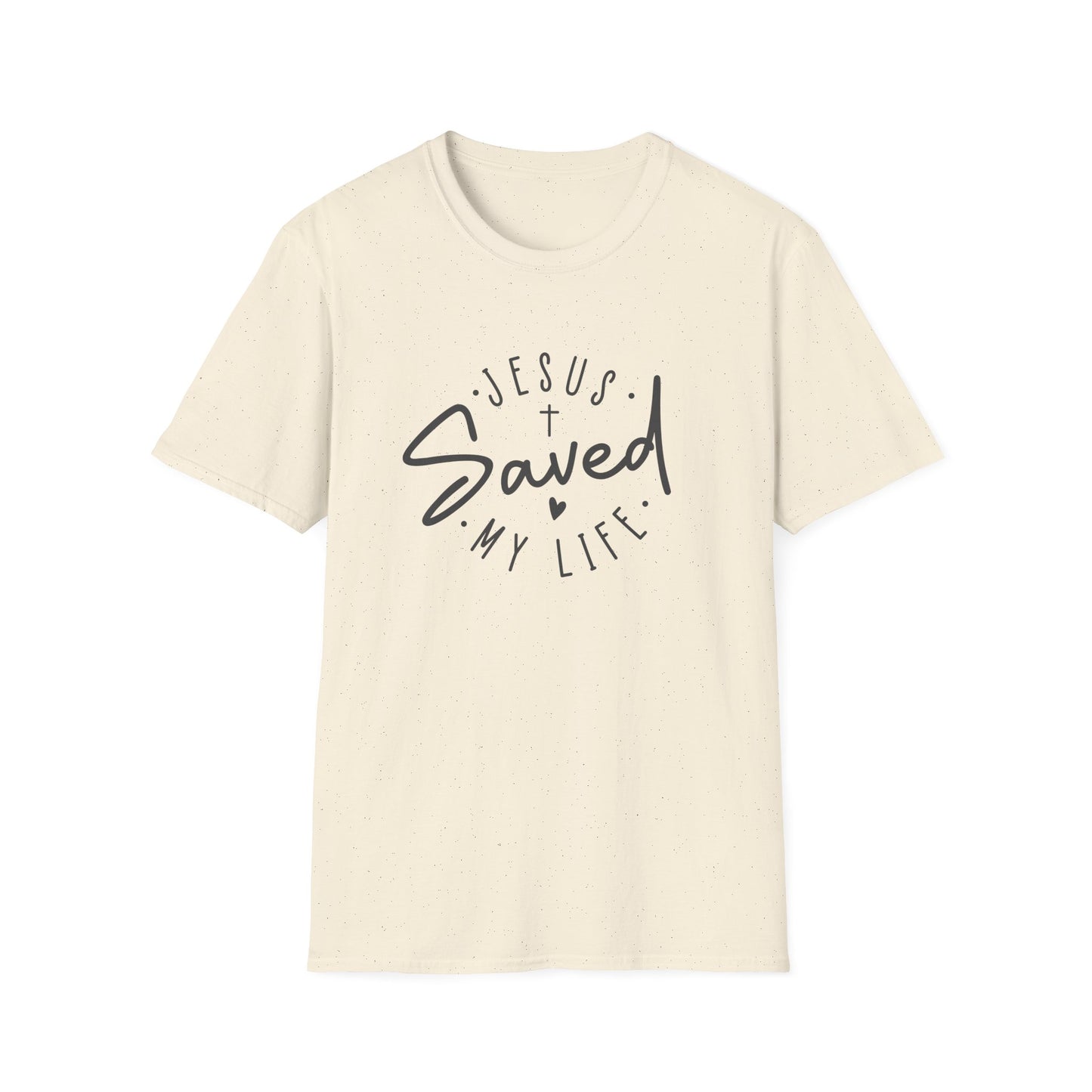 Jesus Saved My Life unisex Softstyle T-Shirt