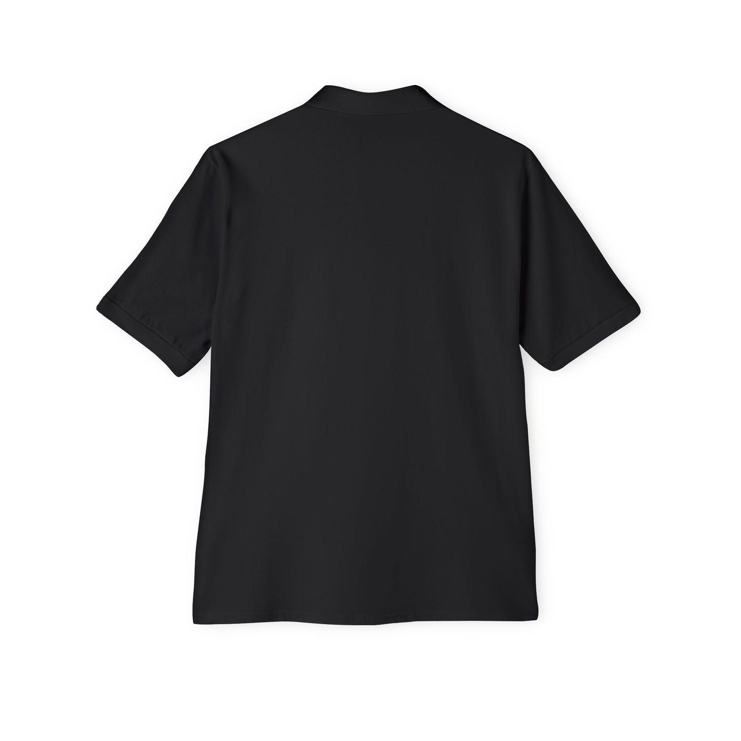 Let go and let God men's Piqué Polo