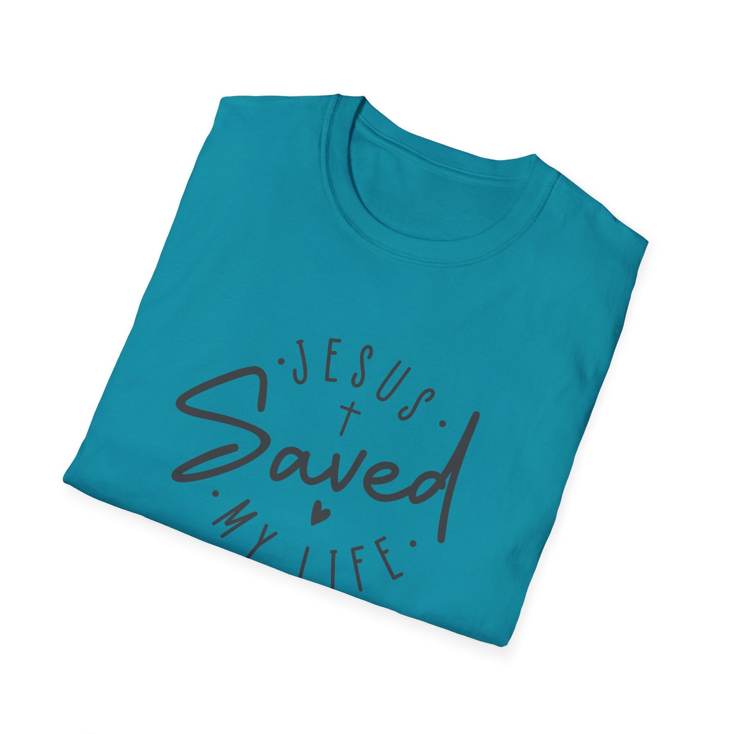 Jesus Saved My Life unisex Softstyle T-Shirt