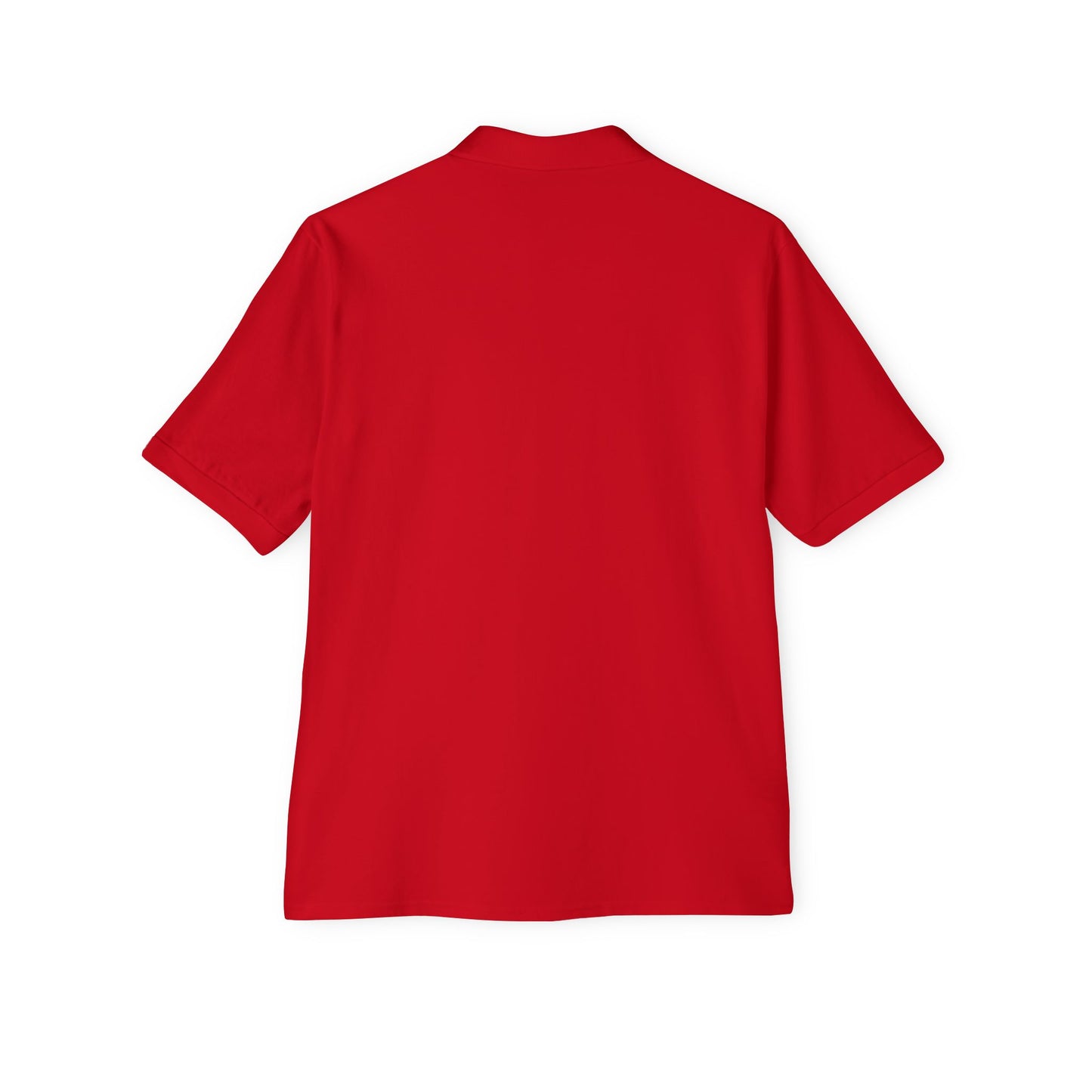 Let go and let God men's Piqué Polo