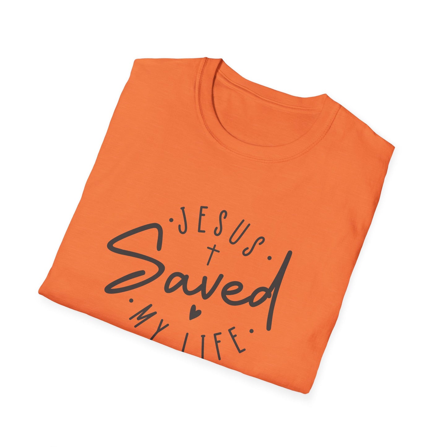Jesus Saved My Life unisex Softstyle T-Shirt