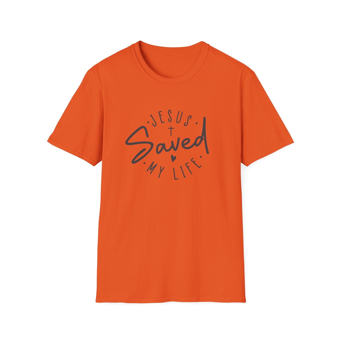 Jesus Saved My Life unisex Softstyle T-Shirt