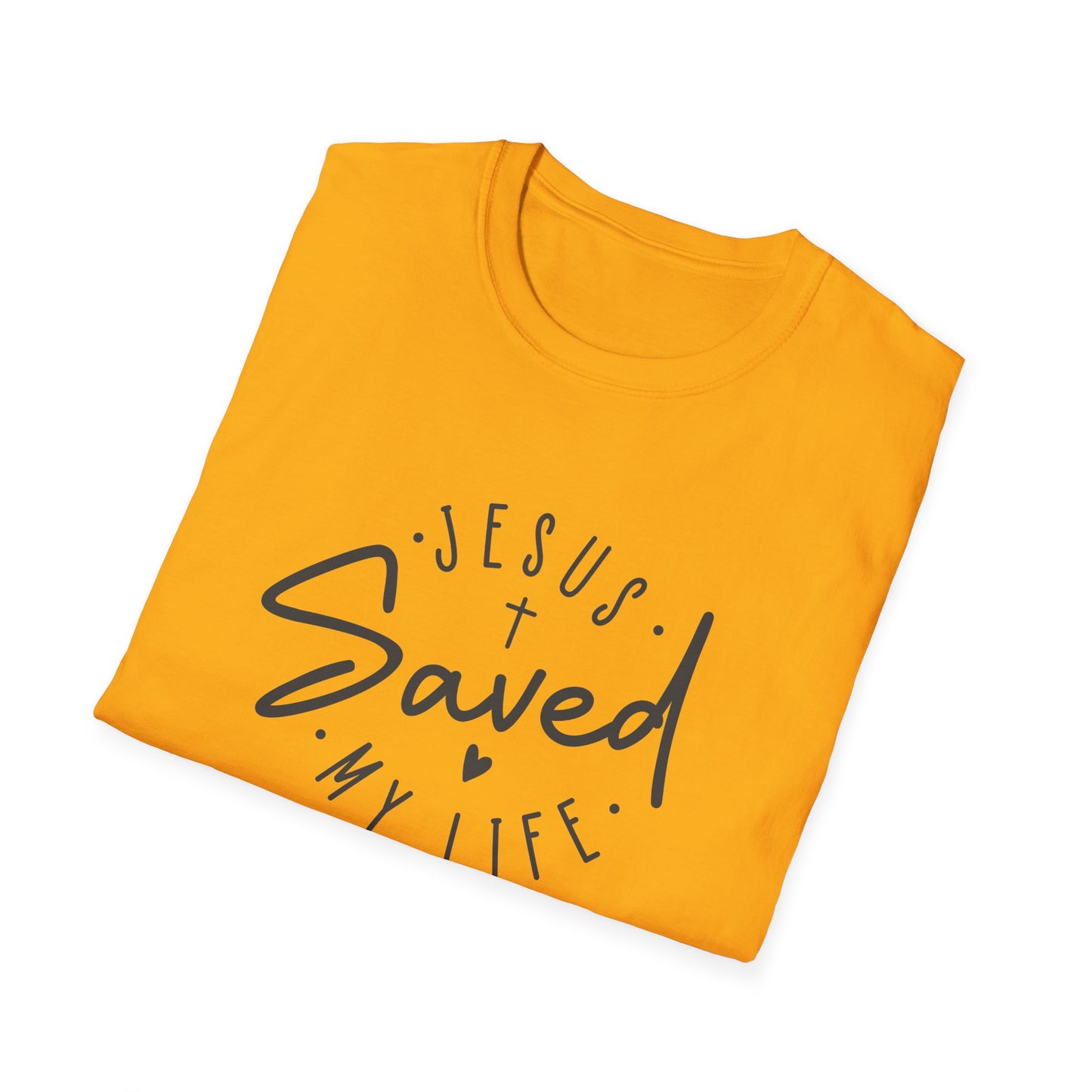 Jesus Saved My Life unisex Softstyle T-Shirt