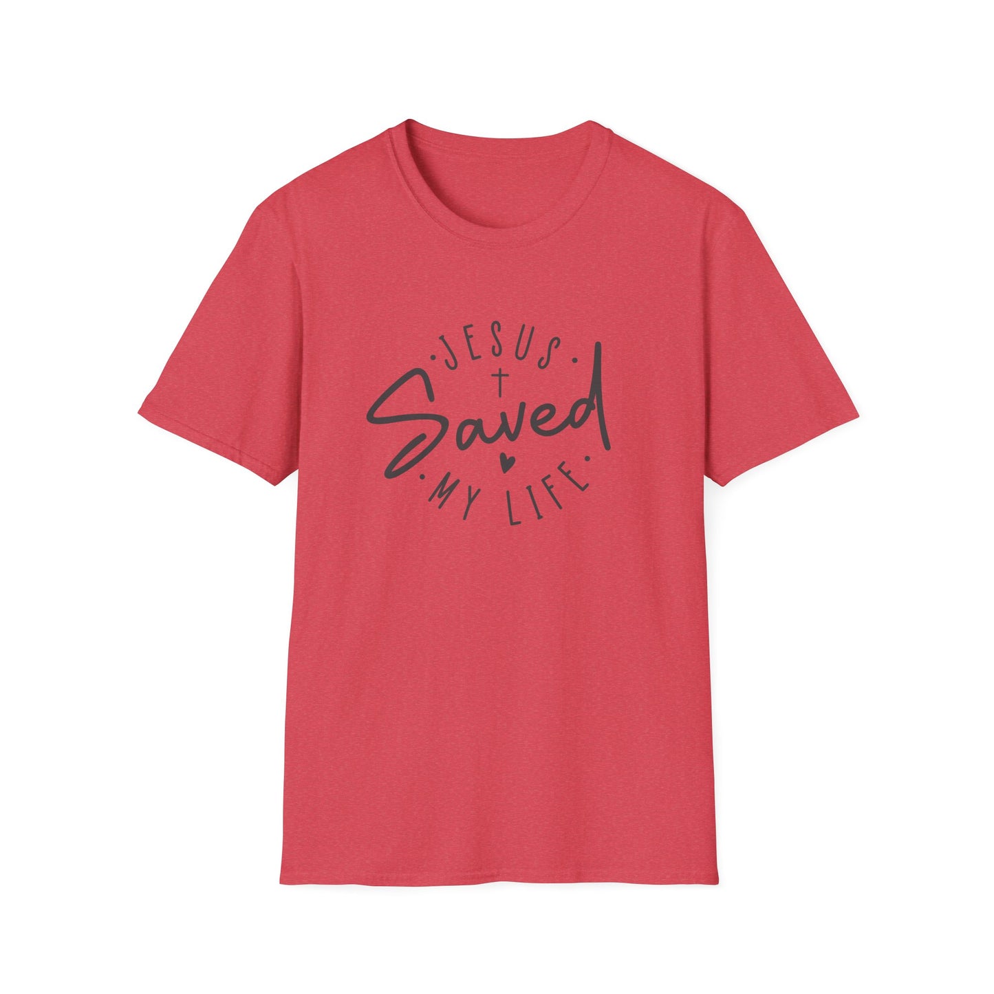 Jesus Saved My Life unisex Softstyle T-Shirt