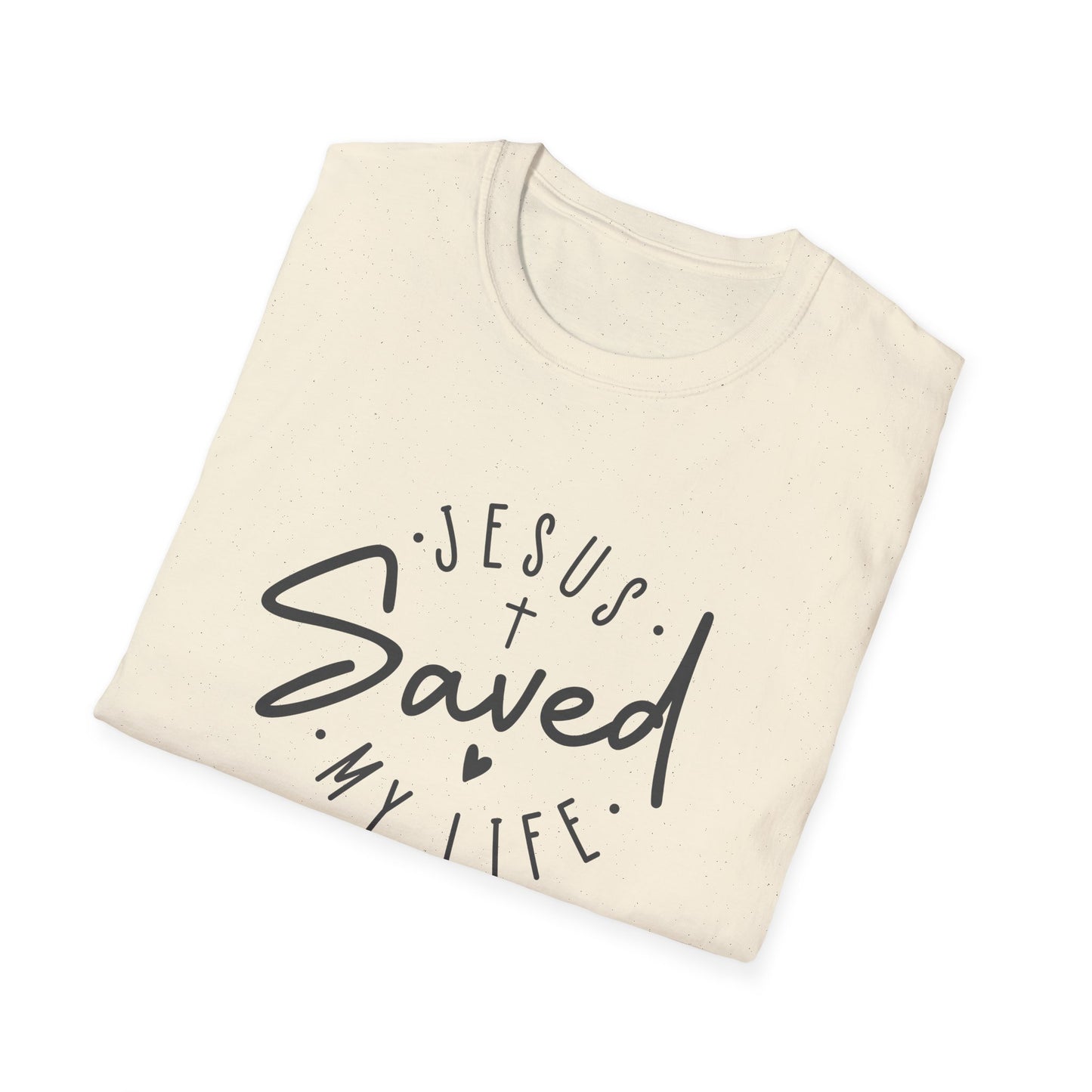 Jesus Saved My Life unisex Softstyle T-Shirt