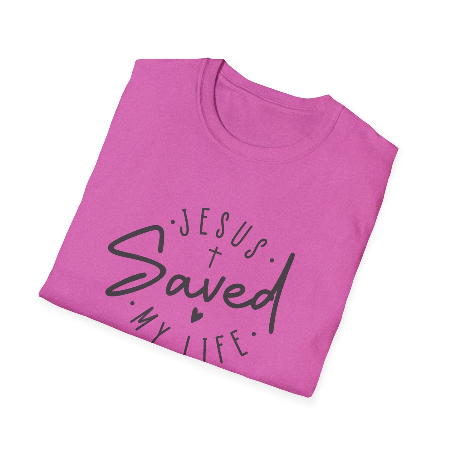Jesus Saved My Life unisex Softstyle T-Shirt