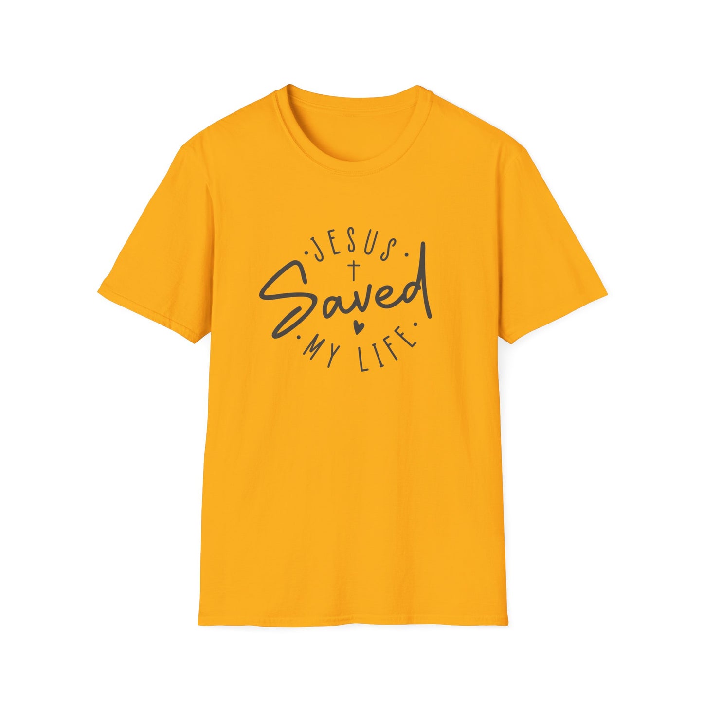 Jesus Saved My Life unisex Softstyle T-Shirt