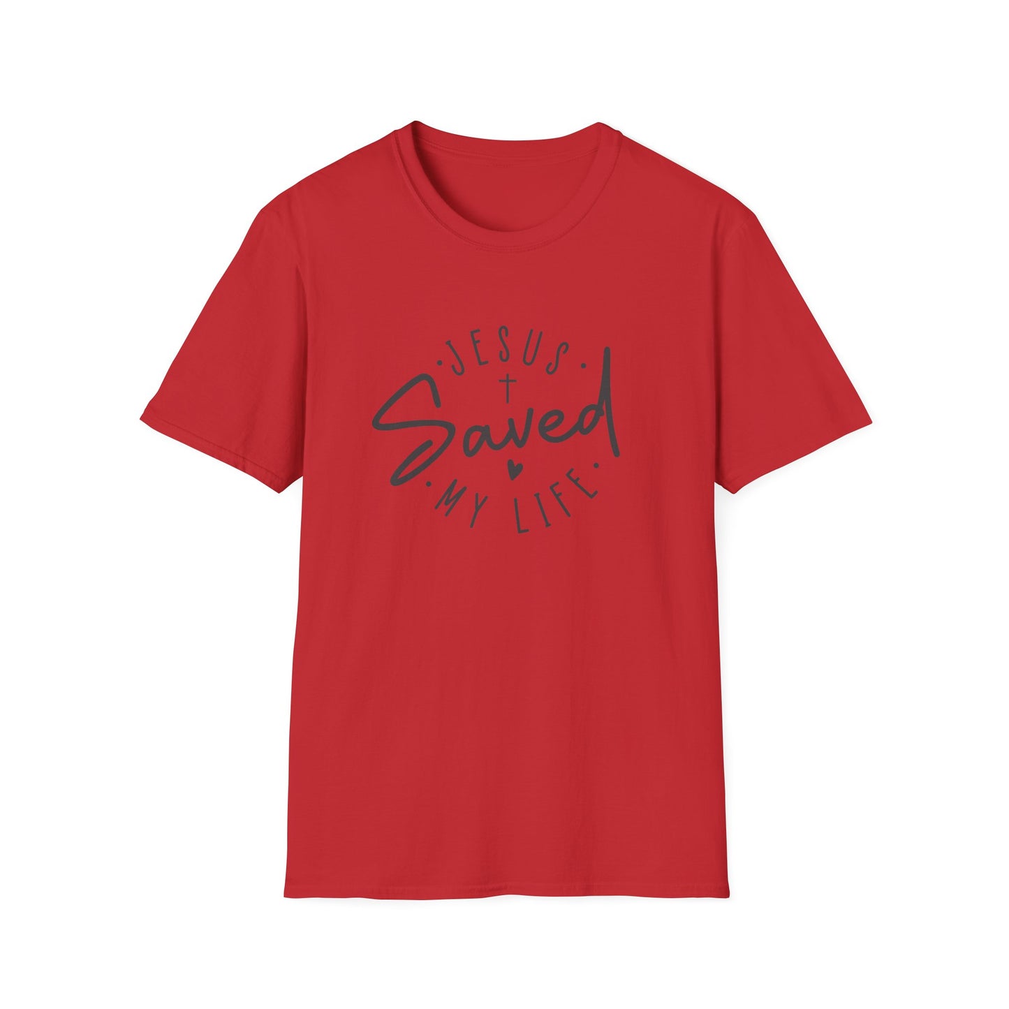 Jesus Saved My Life unisex Softstyle T-Shirt