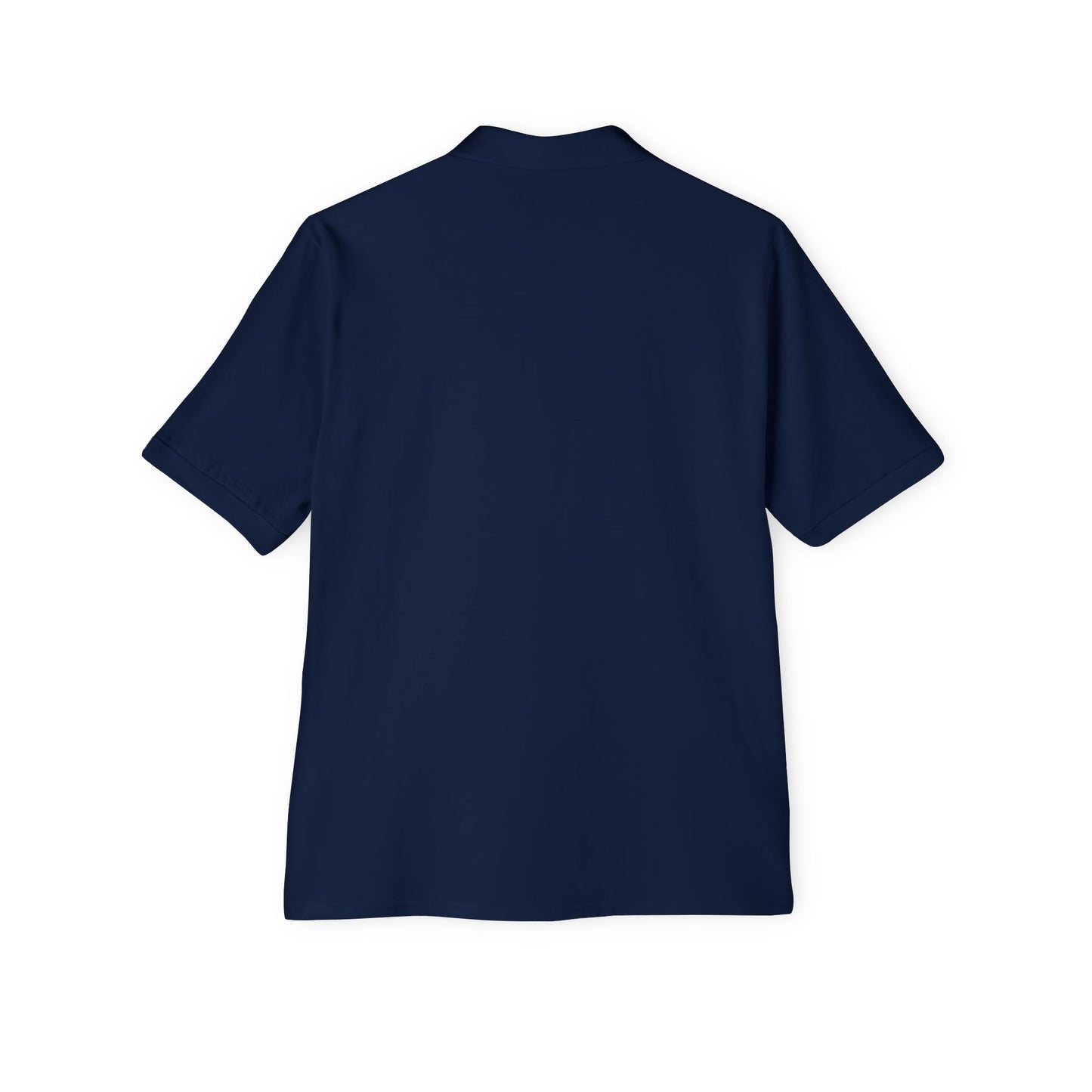 Let go and let God men's Piqué Polo
