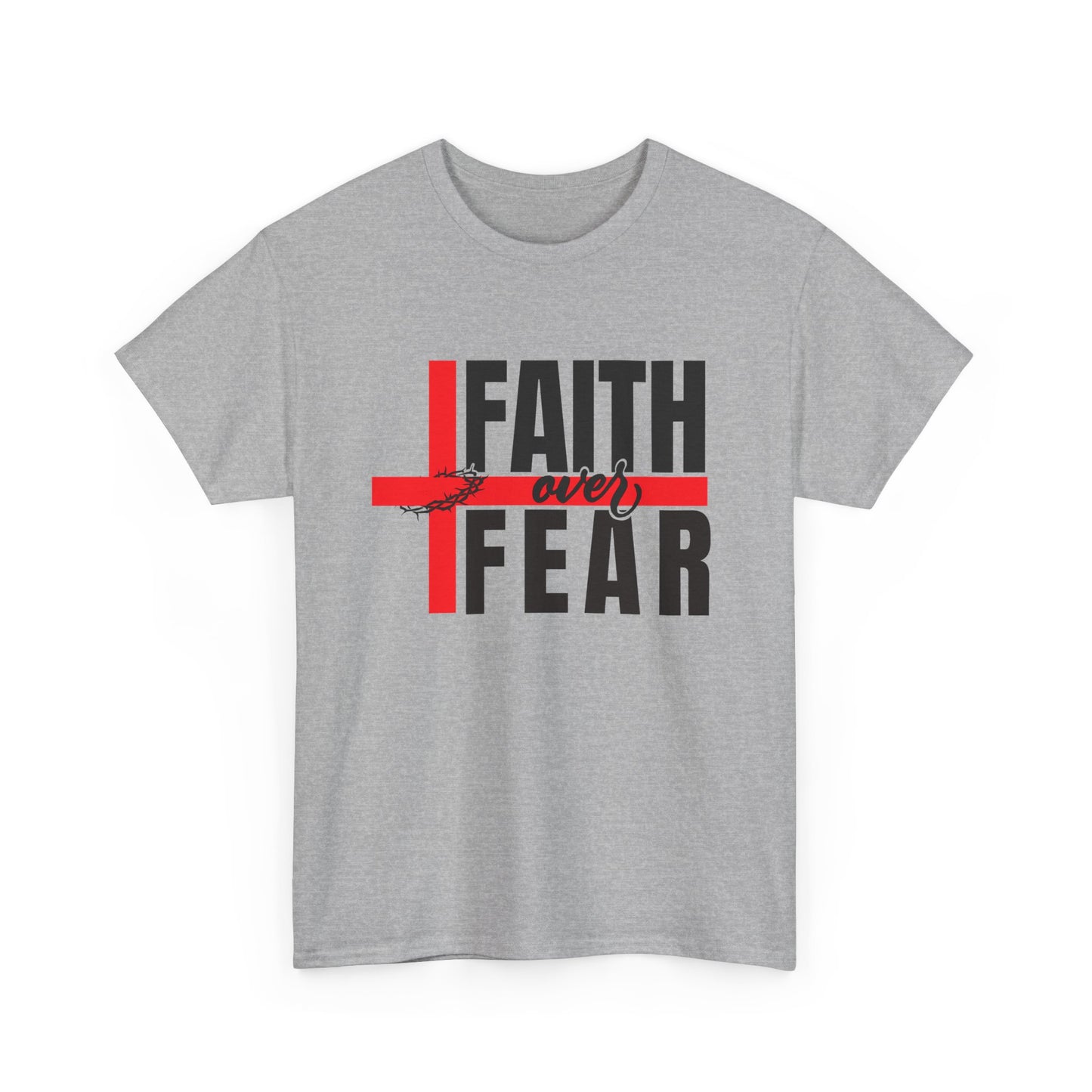 Faith over fear Unisex Heavy Cotton Tee