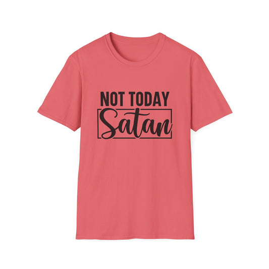 Not Today Satan unisex Softstyle T-Shirt