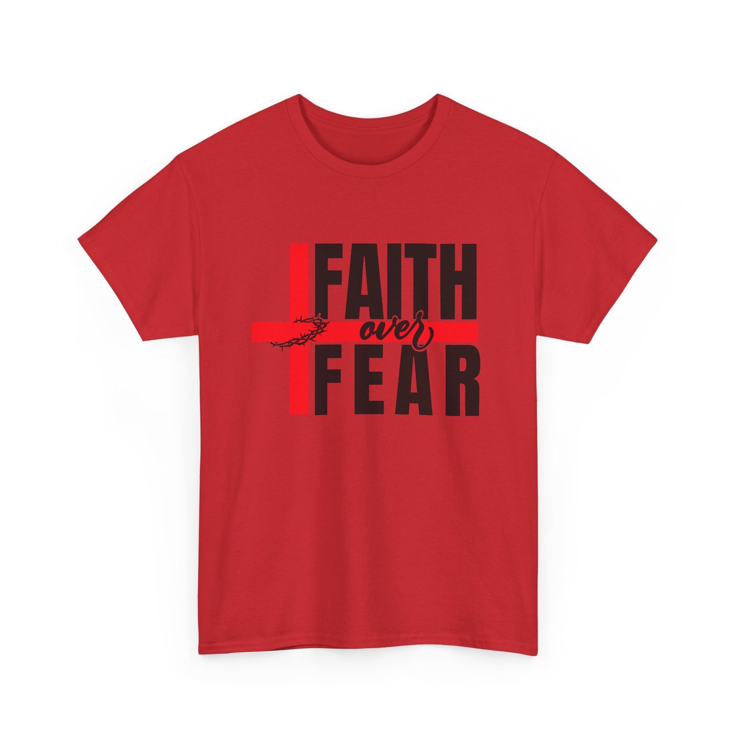 Faith over fear Unisex Heavy Cotton Tee