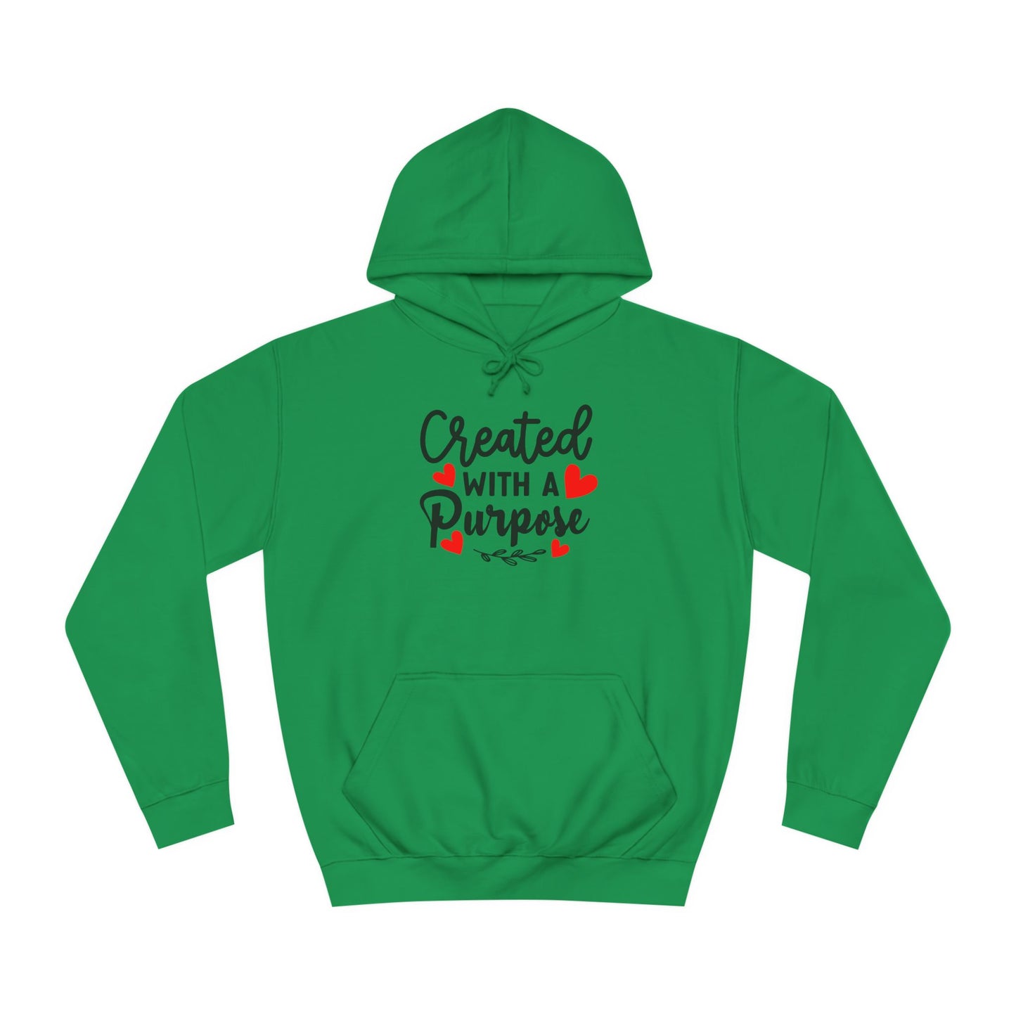 Created With a Purpose unisex College Hoodie