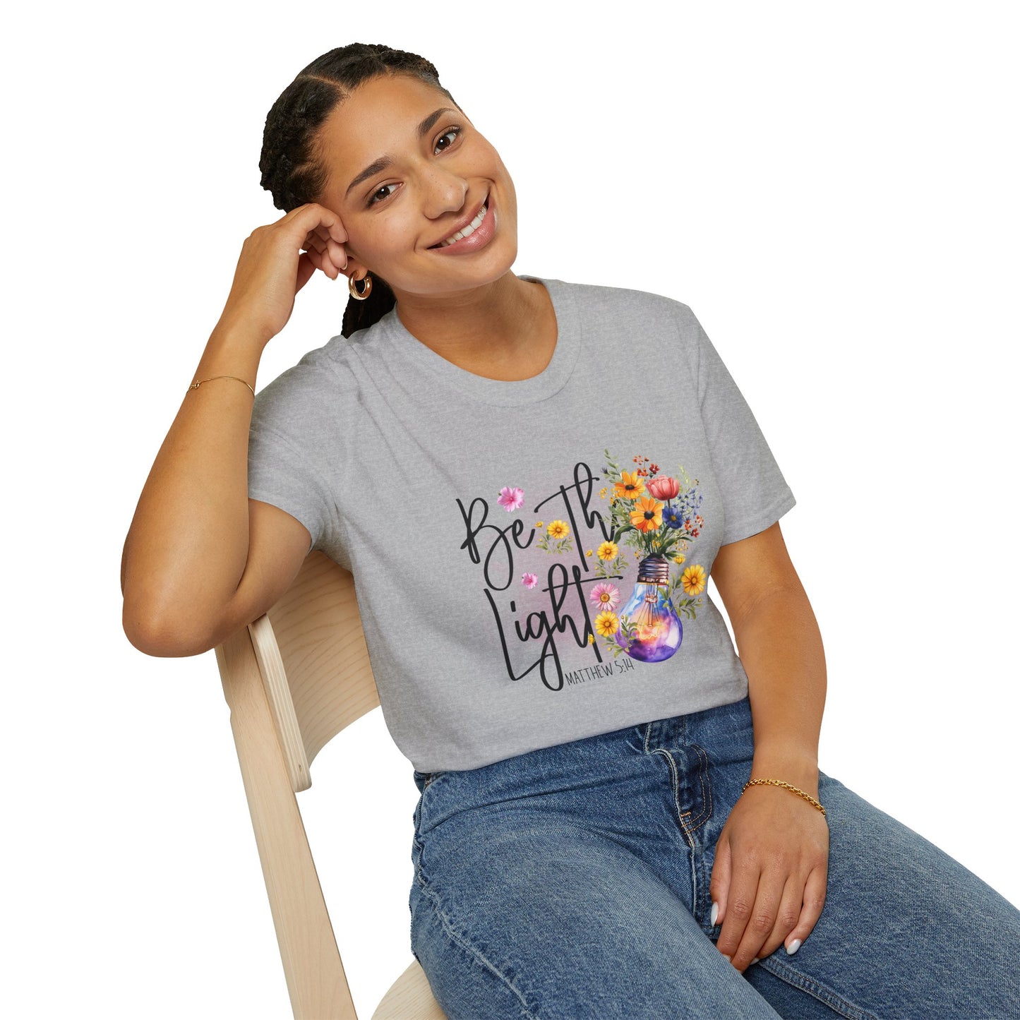 Be The Light unisex Softstyle T-Shirt