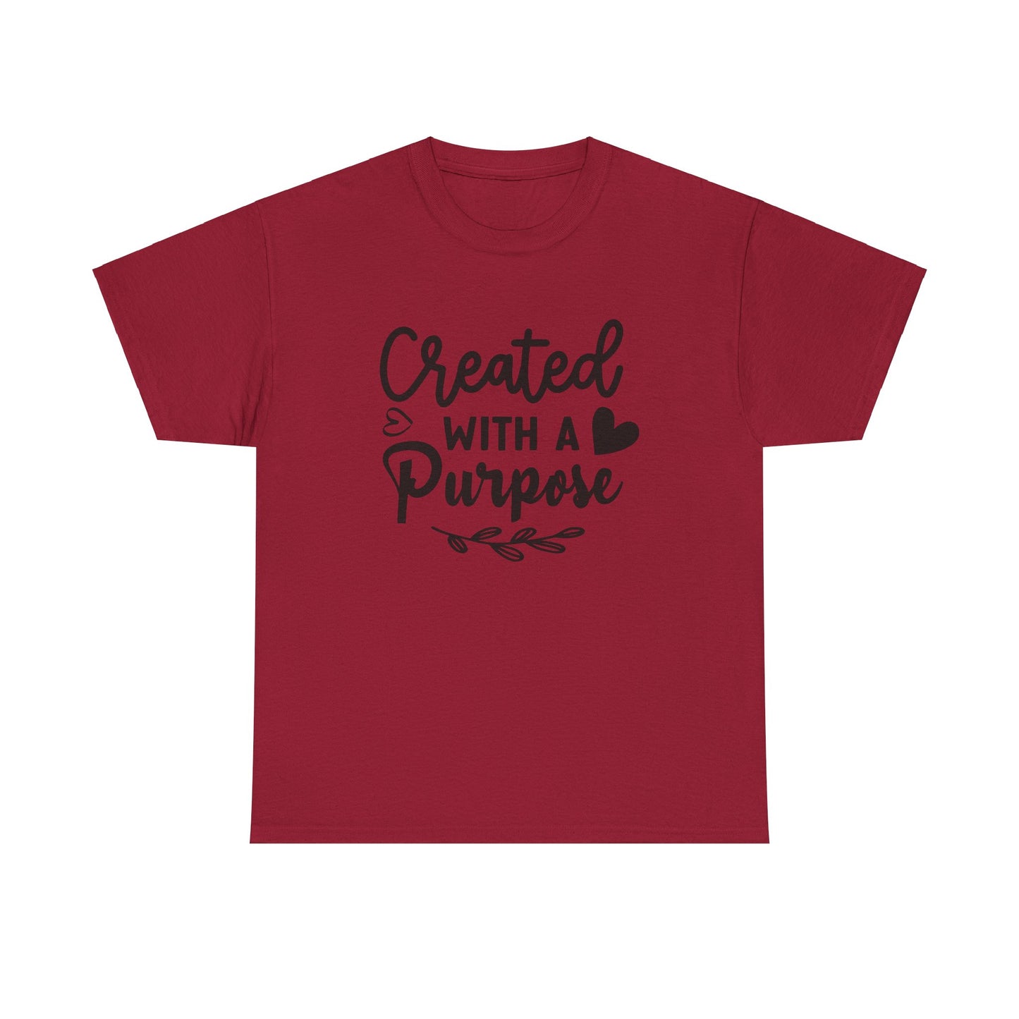 Created with a purpose unisex Heavy Cotton Tee