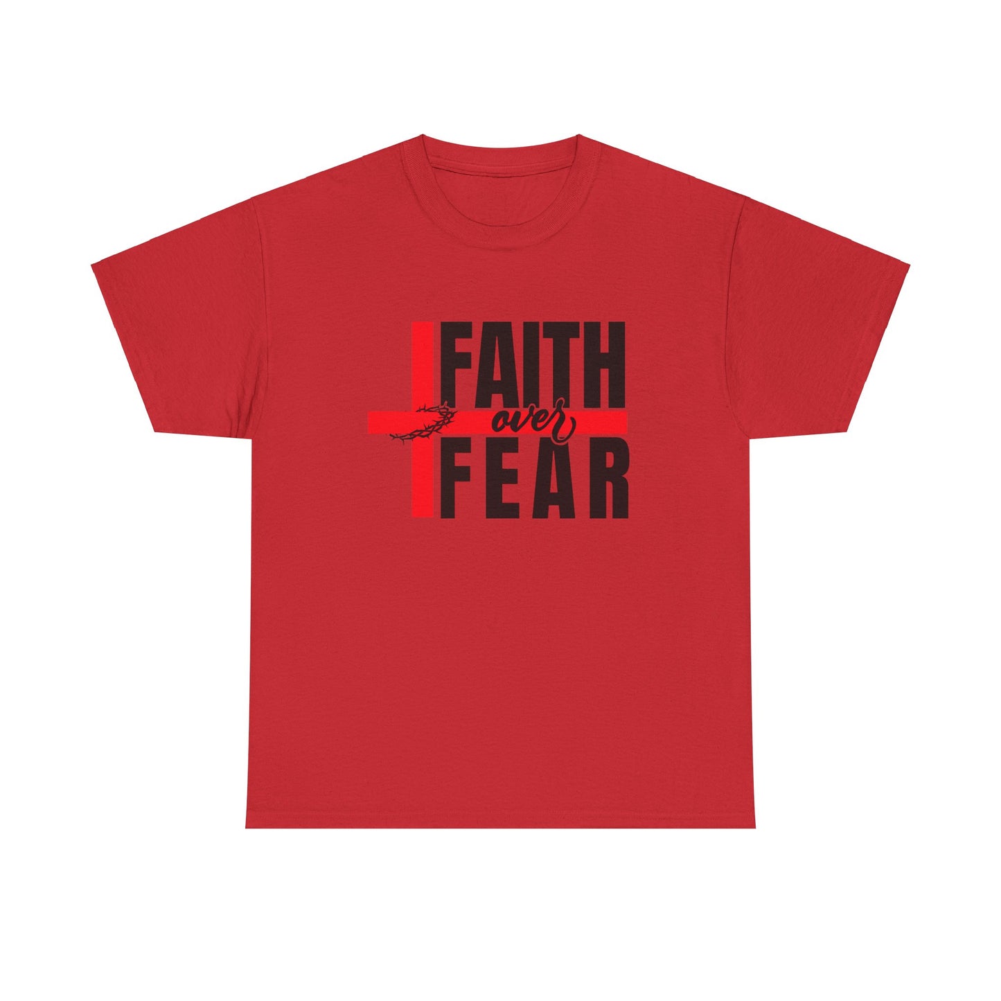 Faith over fear Unisex Heavy Cotton Tee