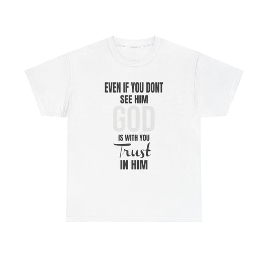 God is with you unisex Heavy Cotton Tee