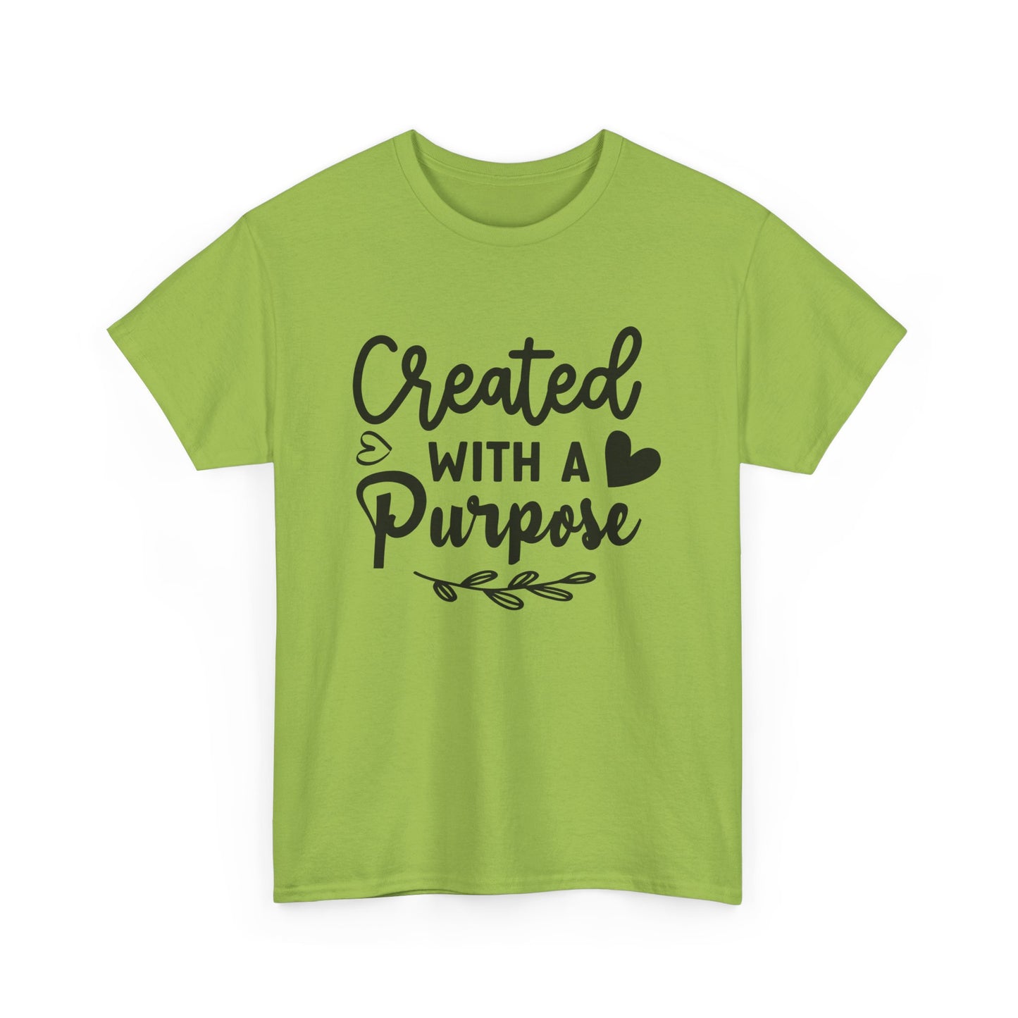 Created with a purpose unisex Heavy Cotton Tee