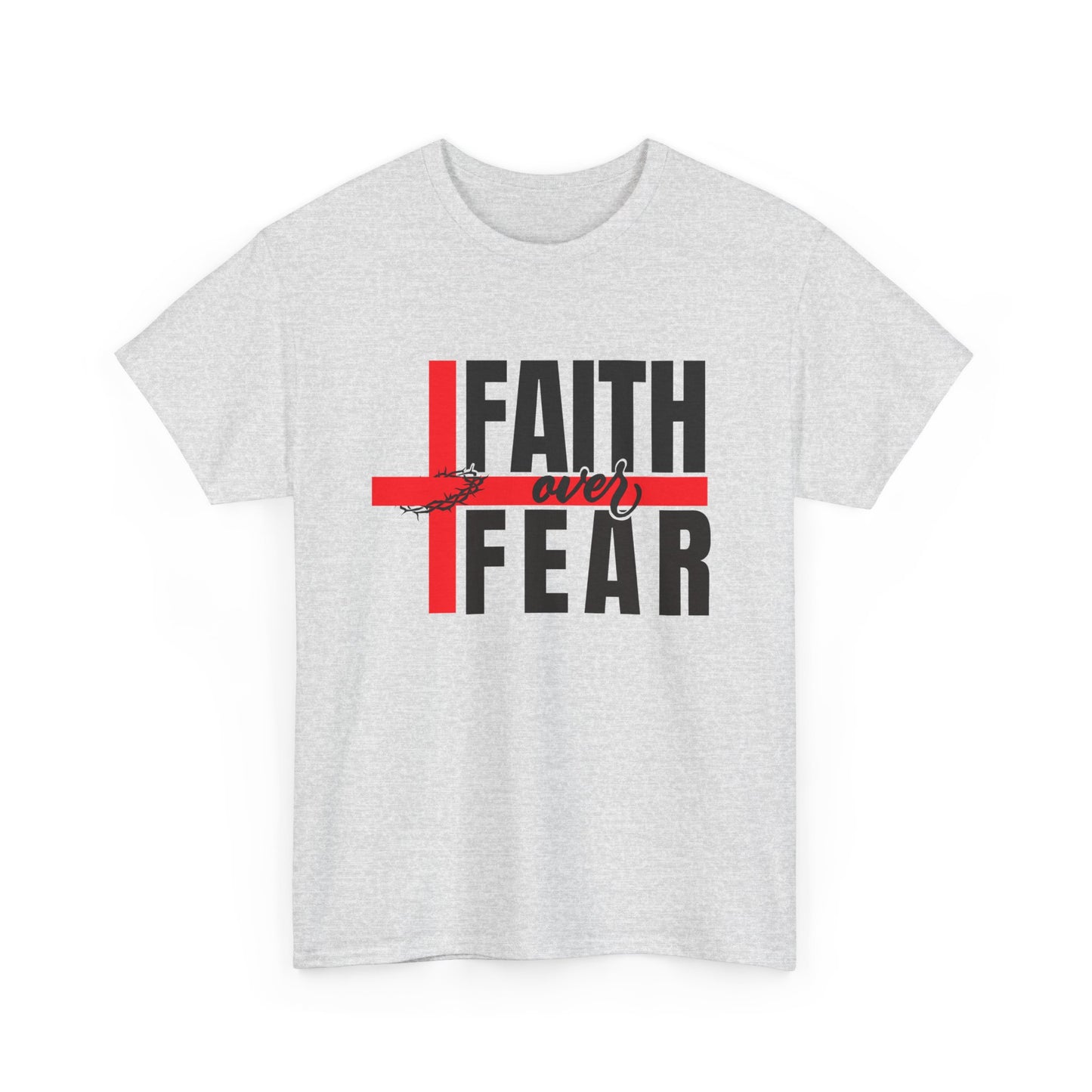 Faith over fear Unisex Heavy Cotton Tee