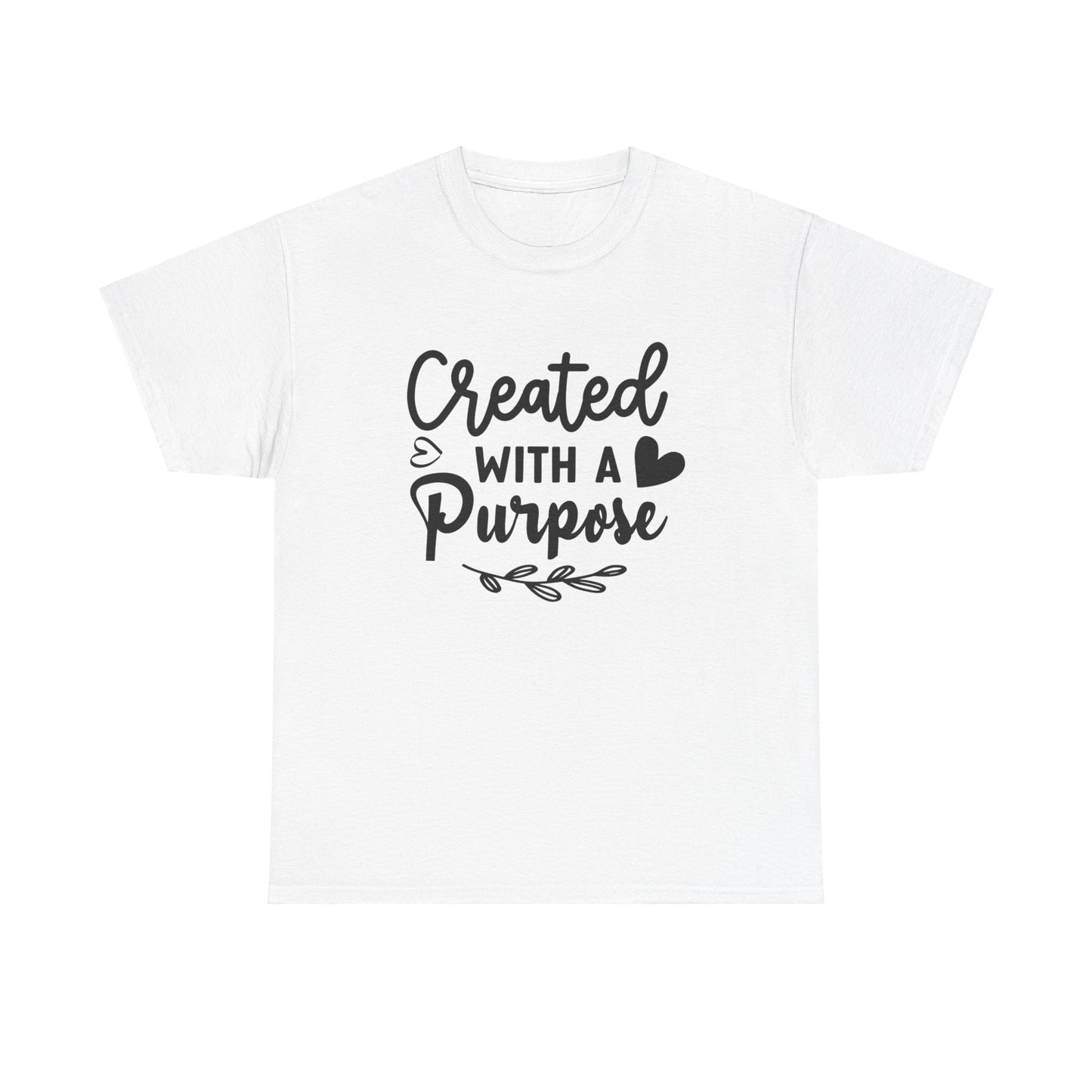 Created with a purpose unisex Heavy Cotton Tee