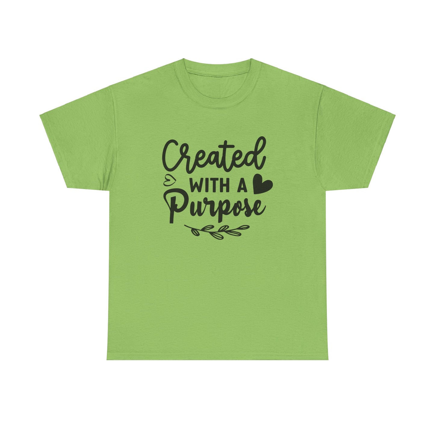 Created with a purpose unisex Heavy Cotton Tee