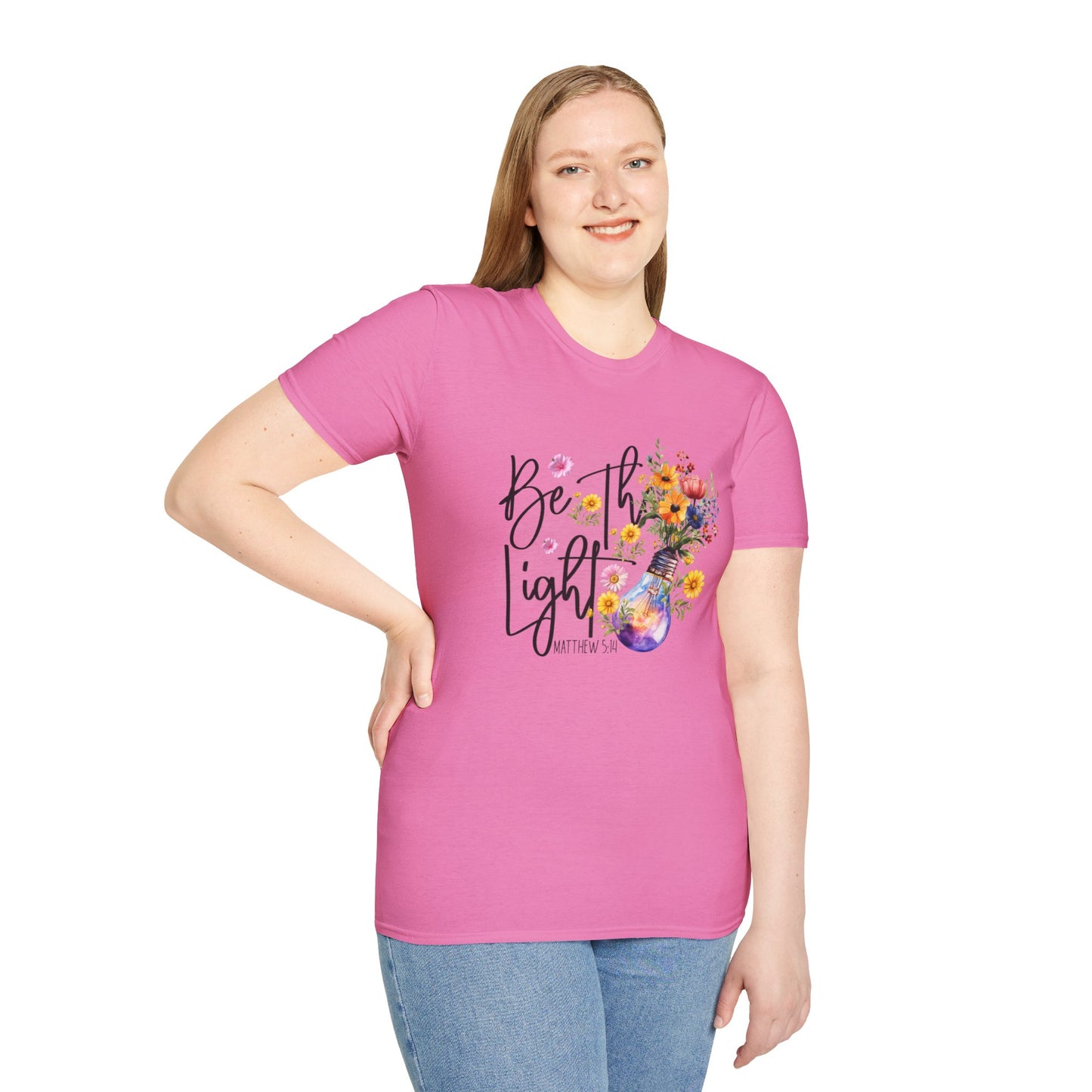 Be The Light unisex Softstyle T-Shirt