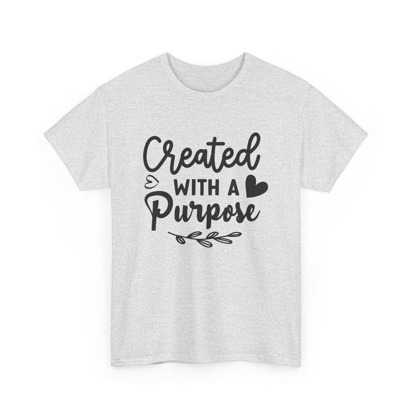 Created with a purpose unisex Heavy Cotton Tee