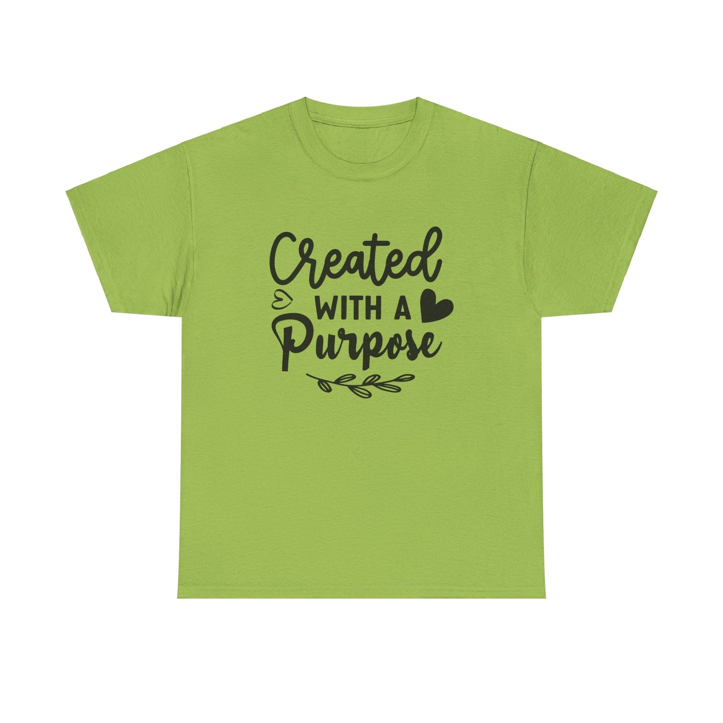 Created with a purpose unisex Heavy Cotton Tee