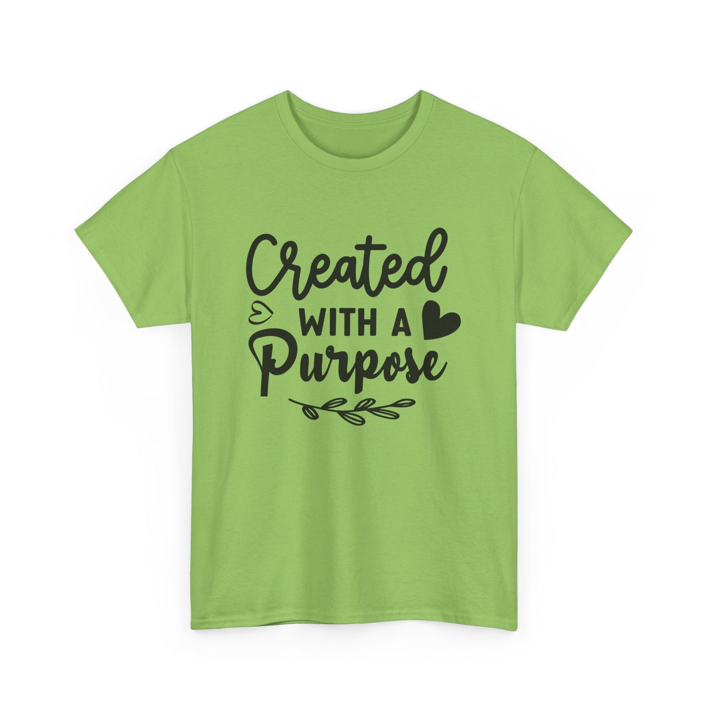 Created with a purpose unisex Heavy Cotton Tee