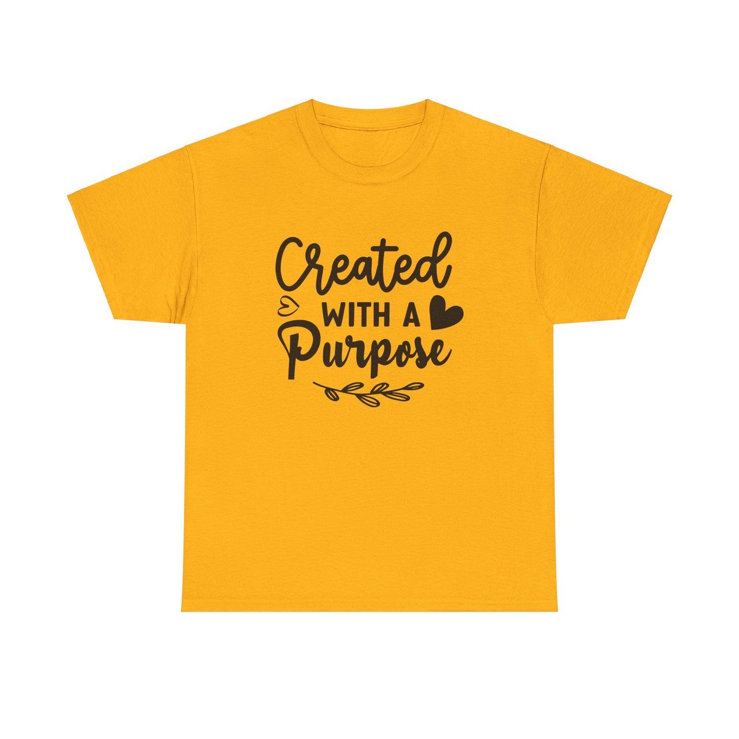 Created with a purpose unisex Heavy Cotton Tee