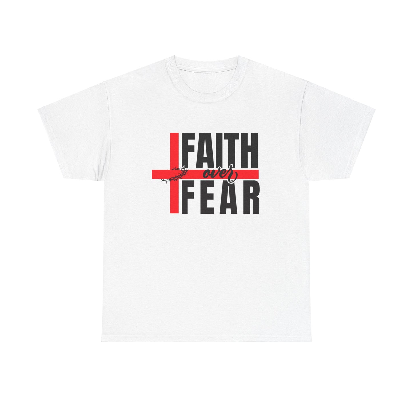 Faith over fear Unisex Heavy Cotton Tee