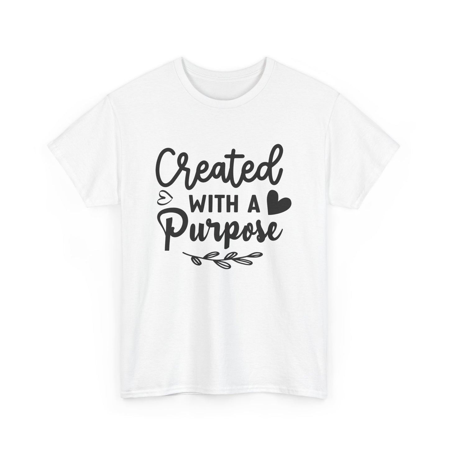 Created with a purpose unisex Heavy Cotton Tee