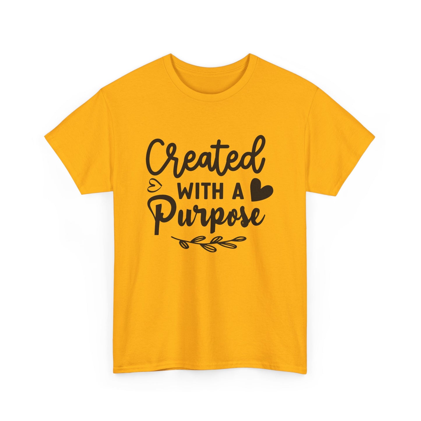 Created with a purpose unisex Heavy Cotton Tee