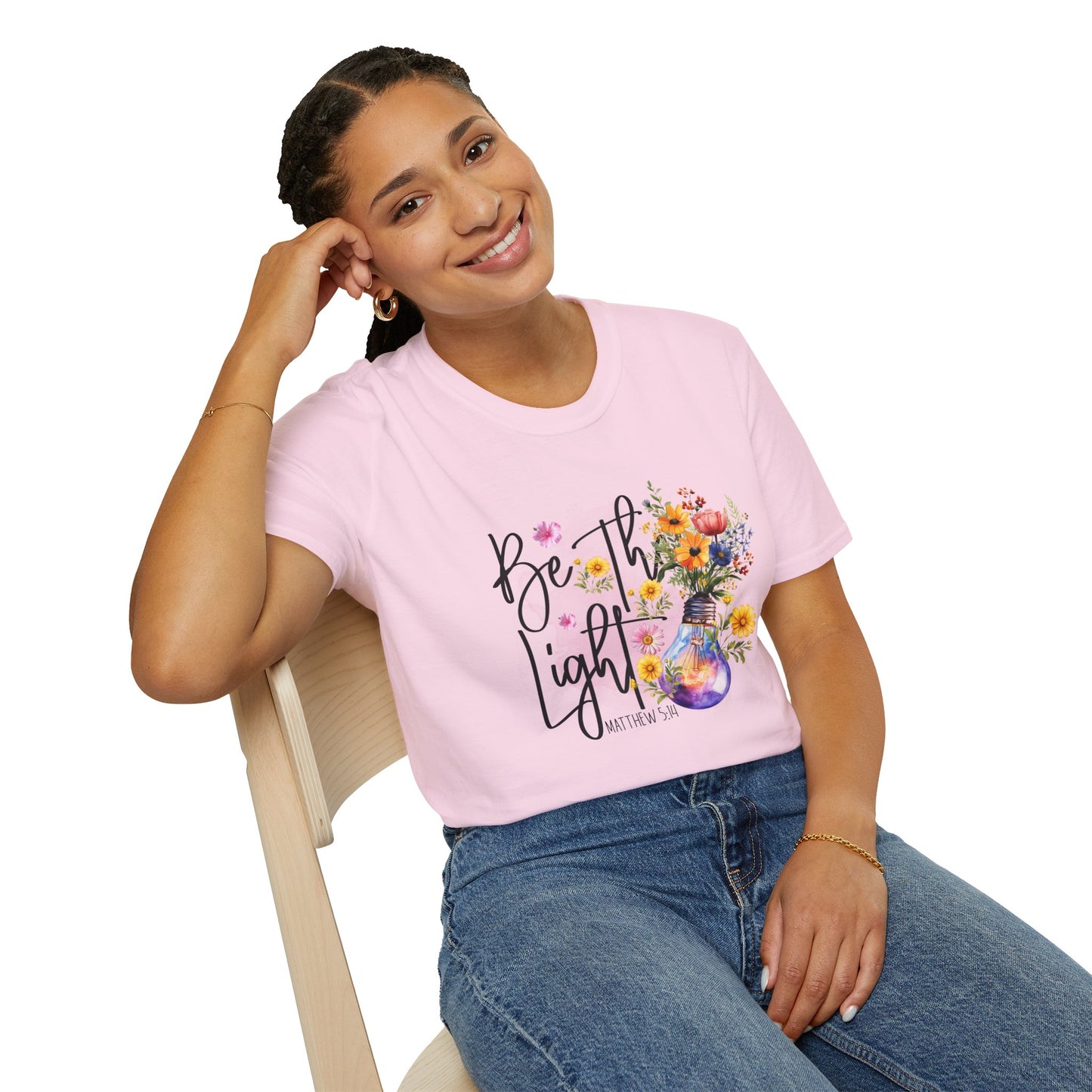 Be The Light unisex Softstyle T-Shirt