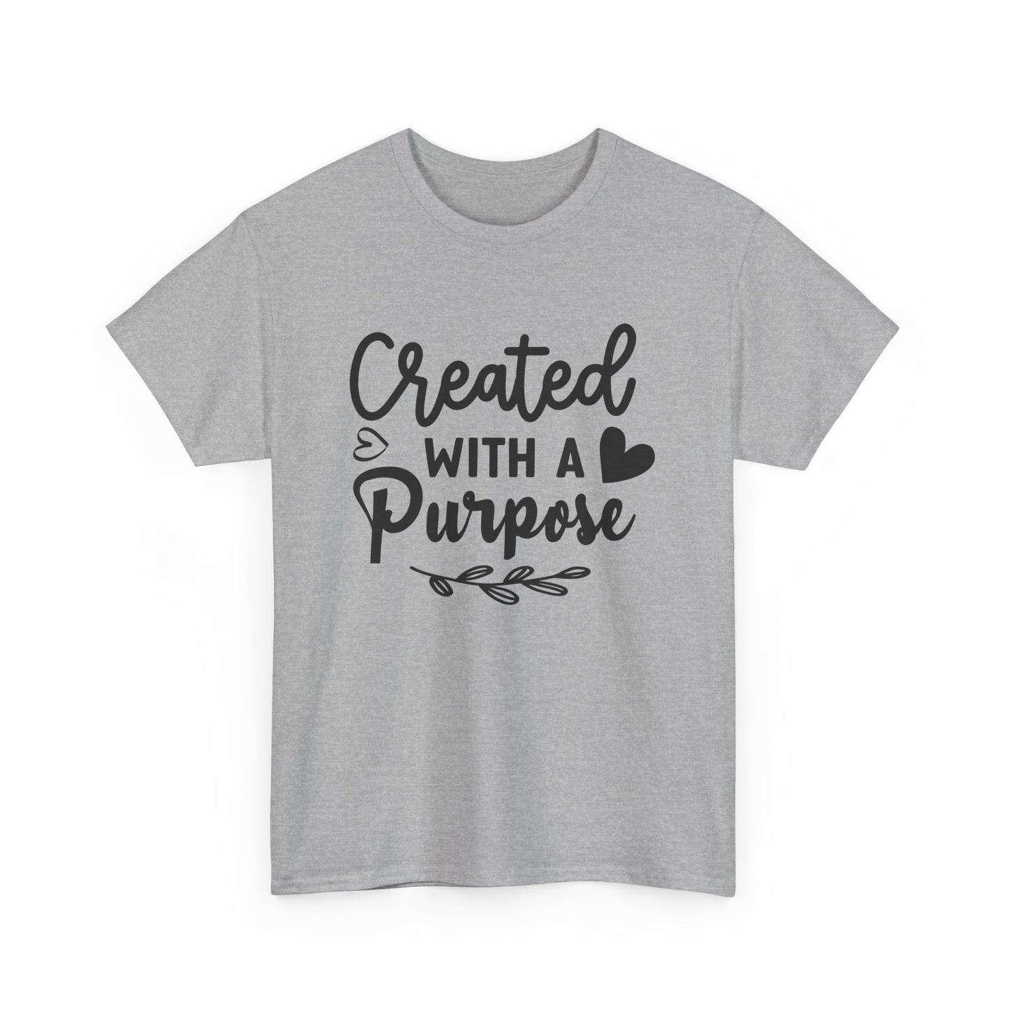 Created with a purpose unisex Heavy Cotton Tee