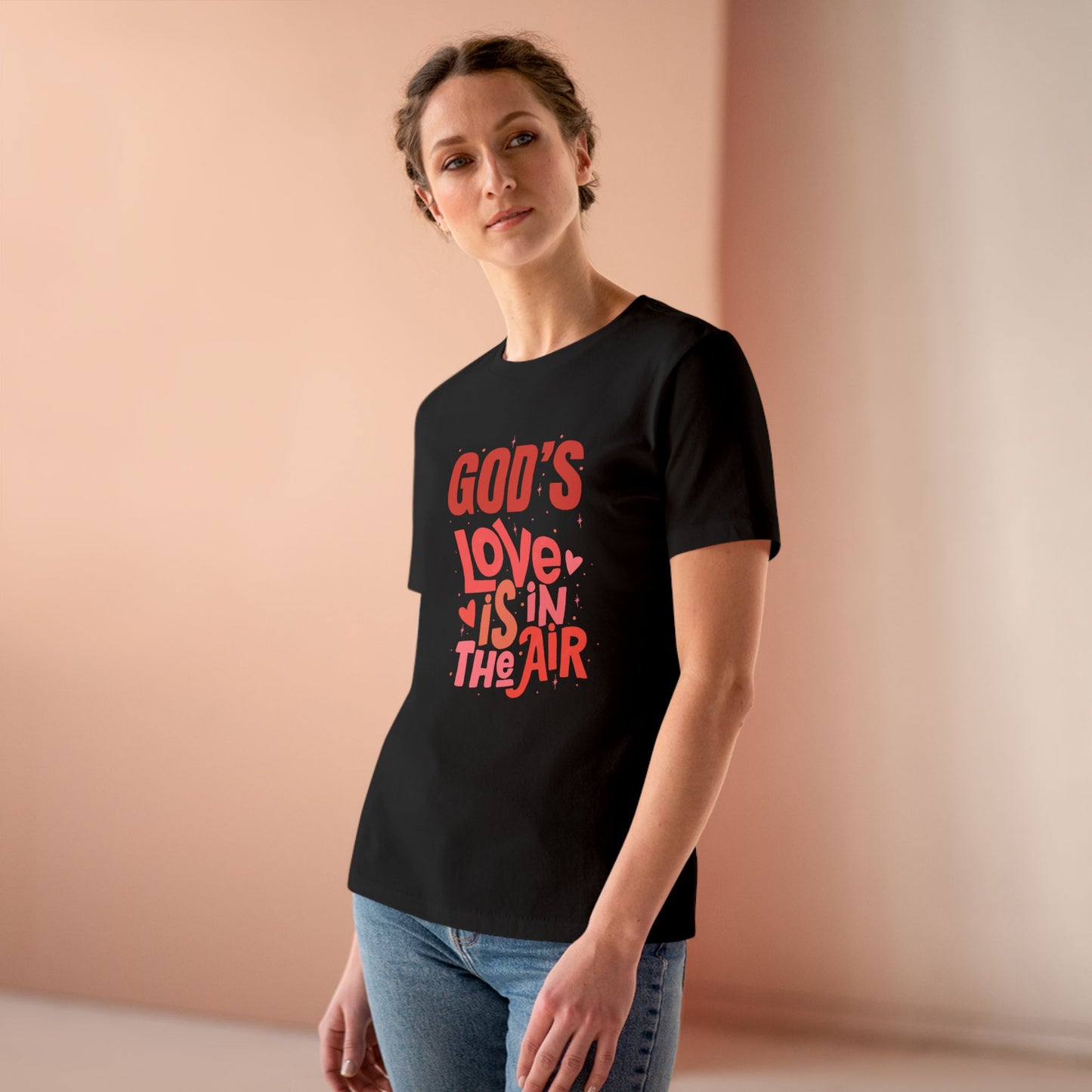 God's Love is in the air women's Cotton Tee