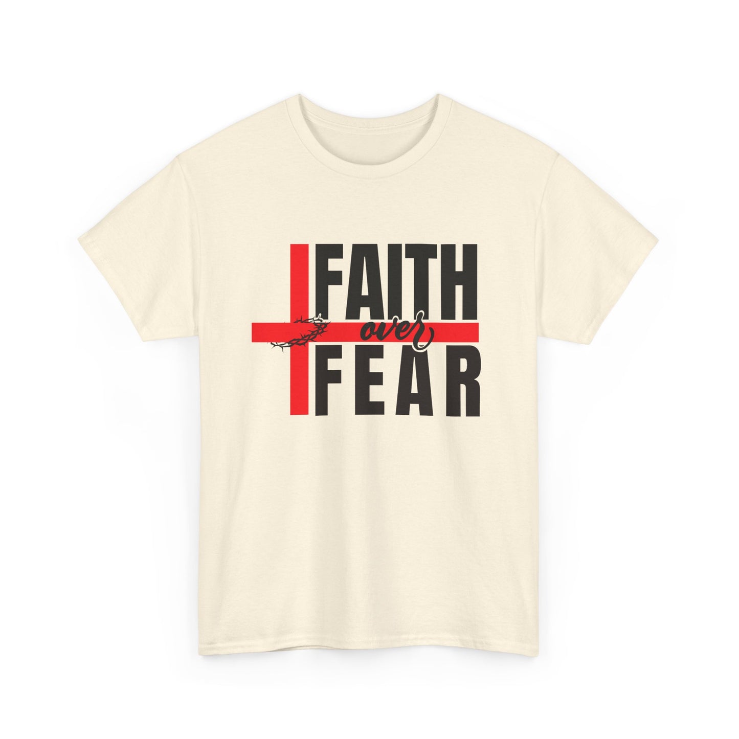 Faith over fear Unisex Heavy Cotton Tee