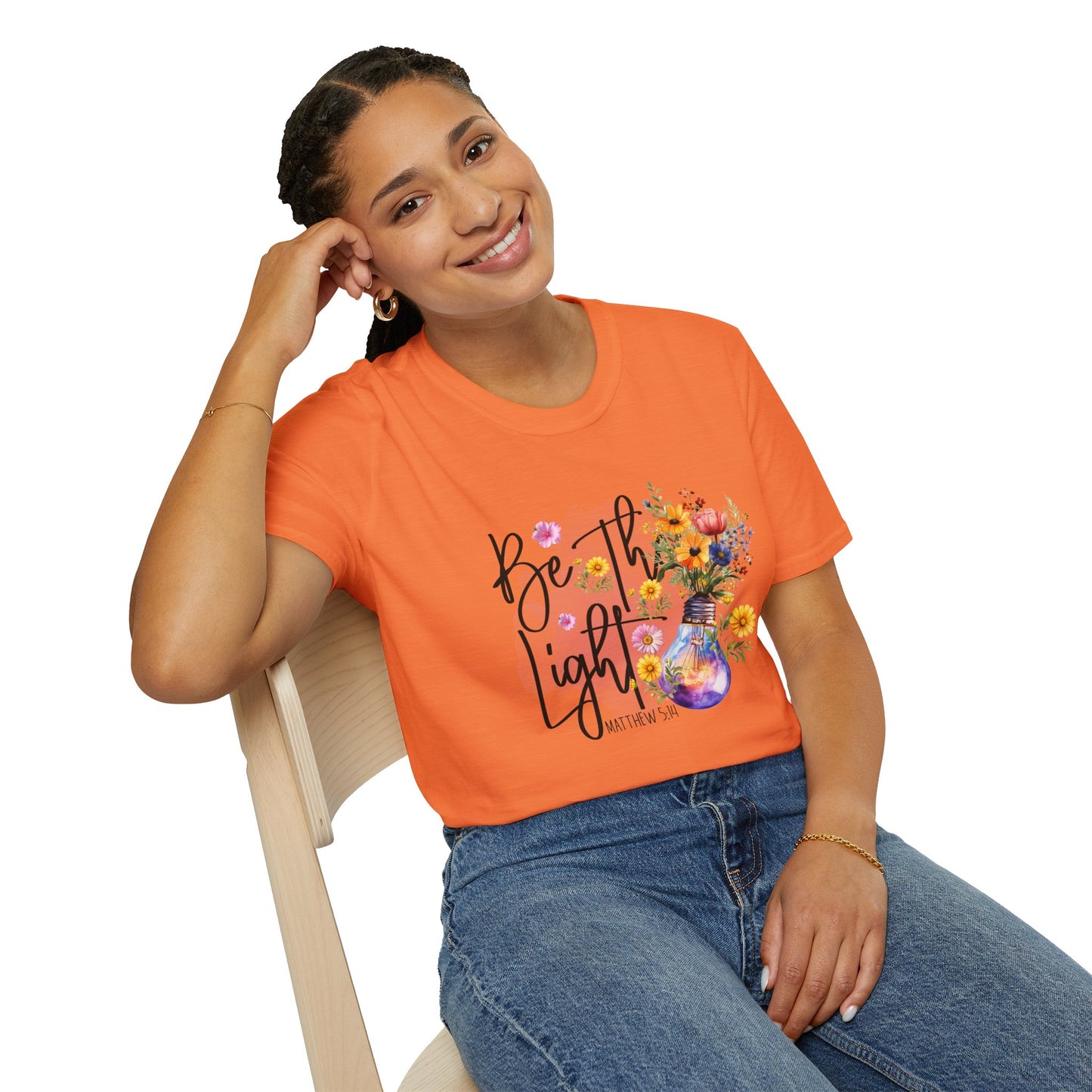 Be The Light unisex Softstyle T-Shirt