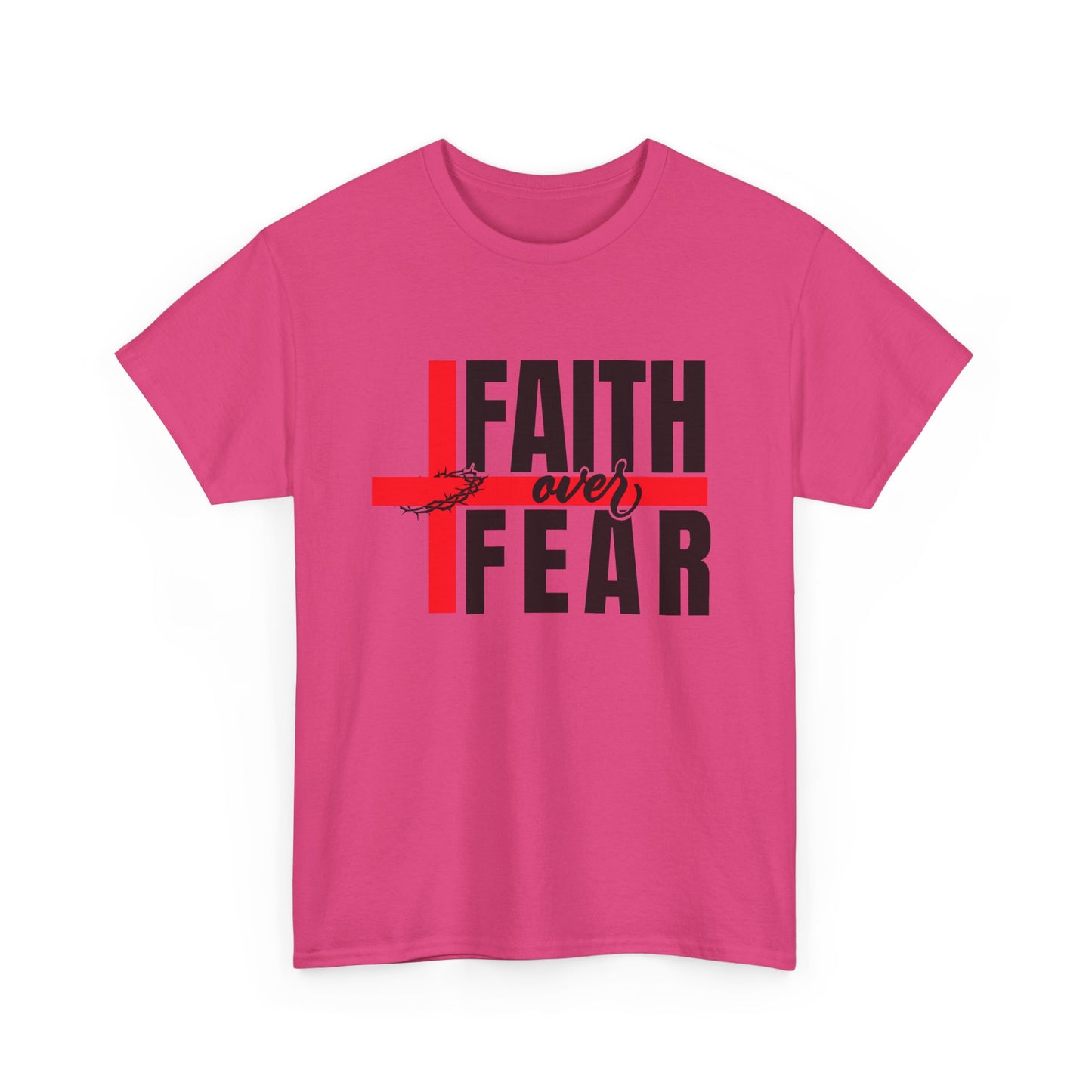 Faith over fear Unisex Heavy Cotton Tee