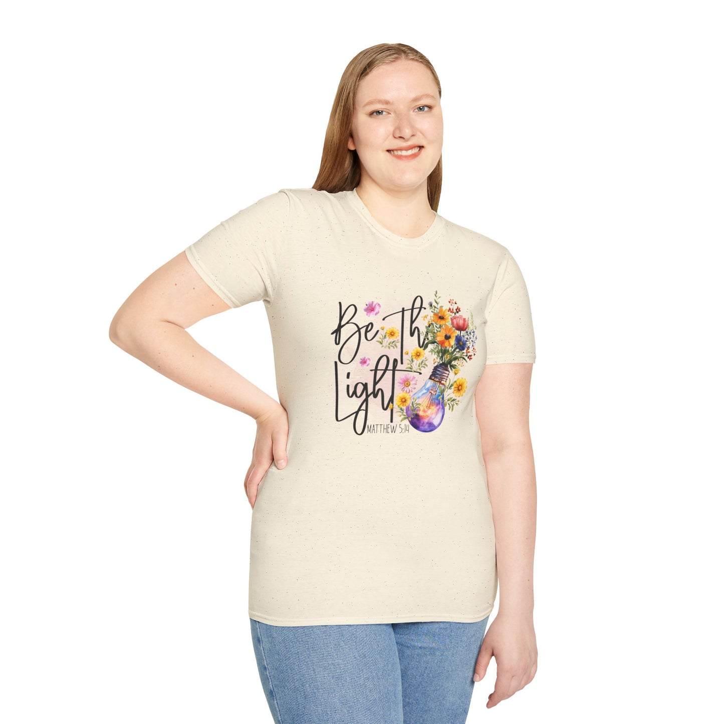 Be The Light unisex Softstyle T-Shirt